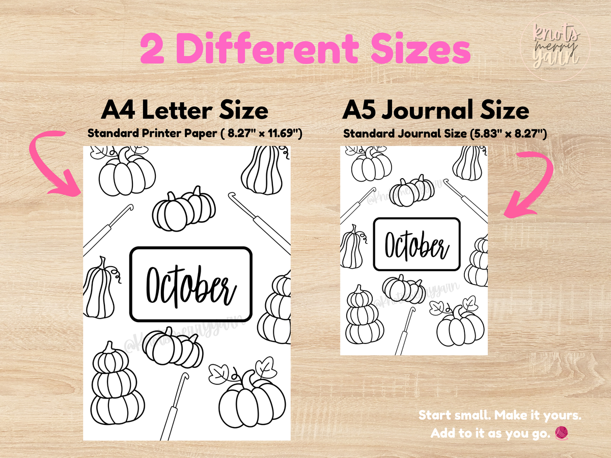 Crochet Journal Starter Kit | Organize Your Projects, Track Your Goals & Plan Your Crochet Life