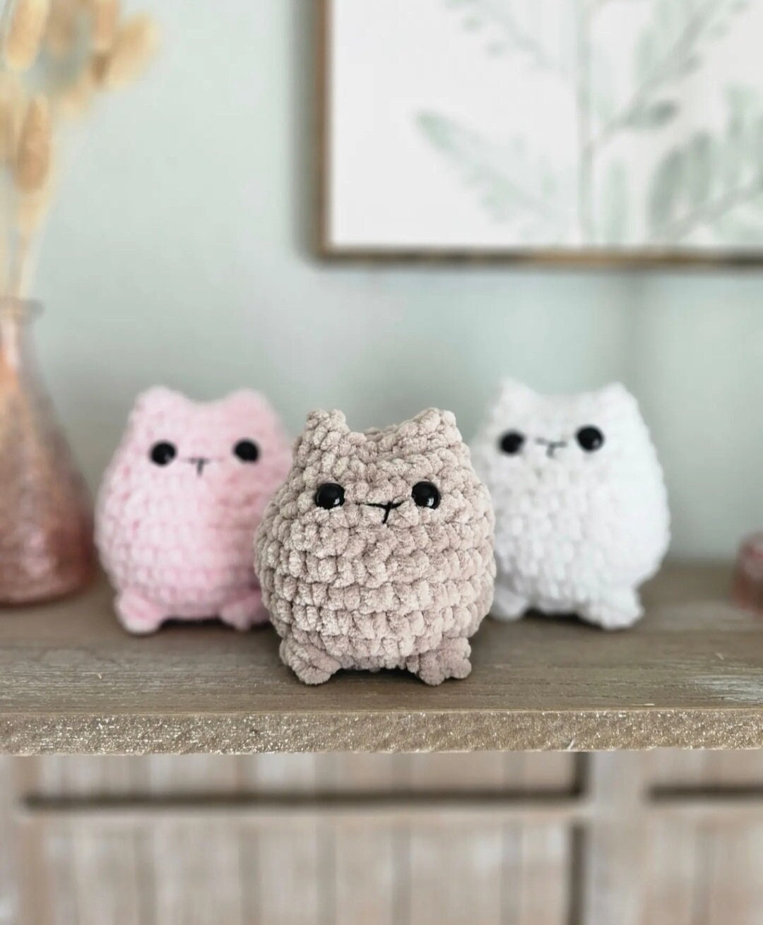 Cat Crochet Pattern, No Sew, Sweet Kitty, Amigurumi Cat, PDF Download, KnotsMerryYarn