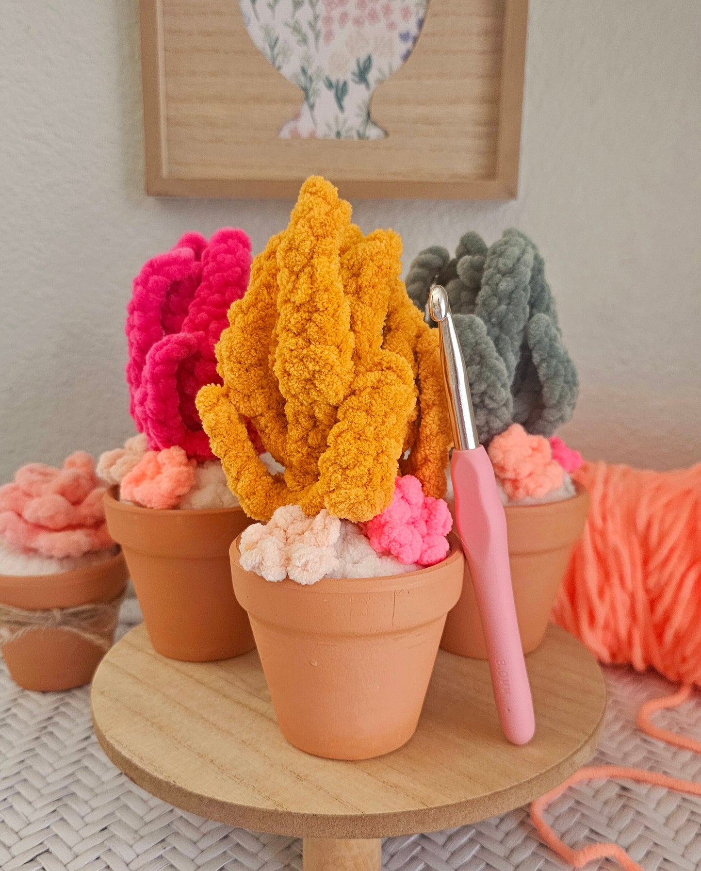 Crochet Cactus Plant Pattern, Low Sew, Aloe Vera, Decor, PDF Download, KnotsMerryYarn