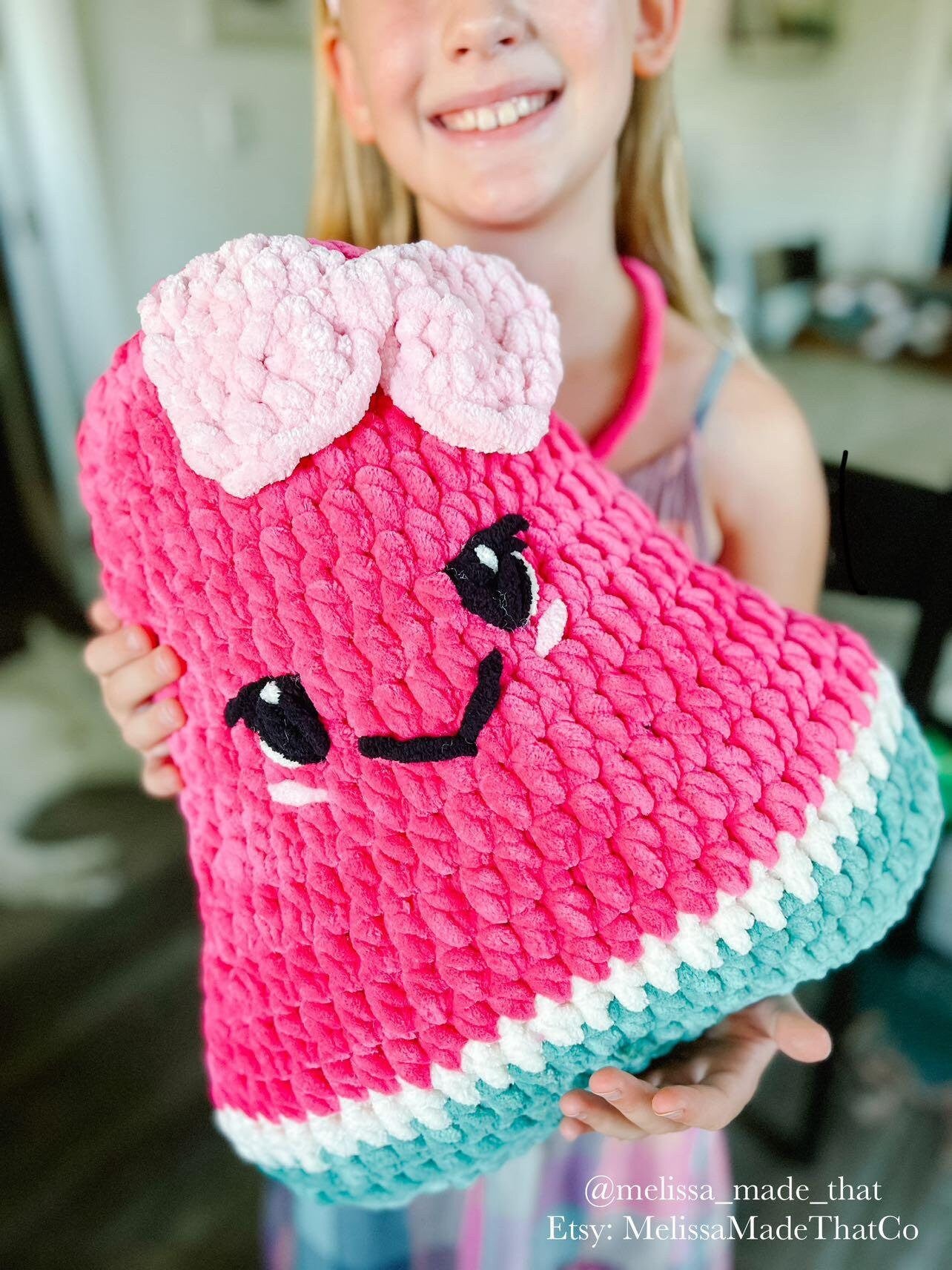 Watermelon Crochet Pattern Bundle, 2-1, Large and Small, Pizza Mod, Amigurumi, PDF Download, KnotsMerryYarn