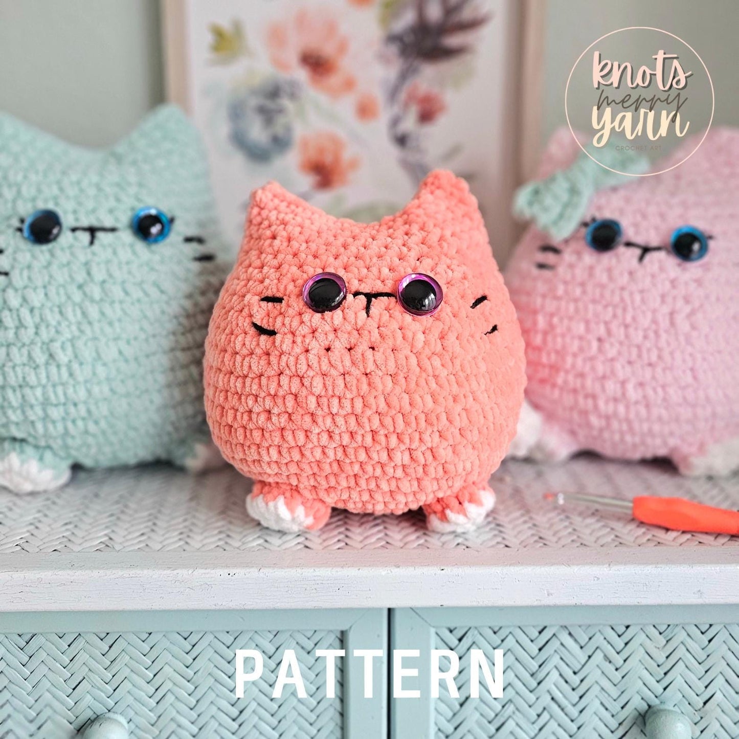 Cat | CROCHET PATTERN | Instant Download PDF | No Sew | Big Fat Kitty