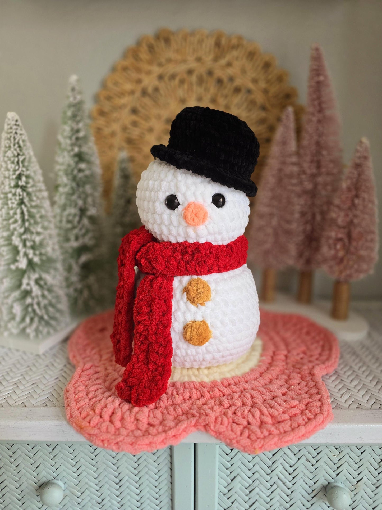 Snowman Crochet Pattern, Christmas, Amigurumi, Chilly Charlie, PDF Download, KnotsMerryYarn