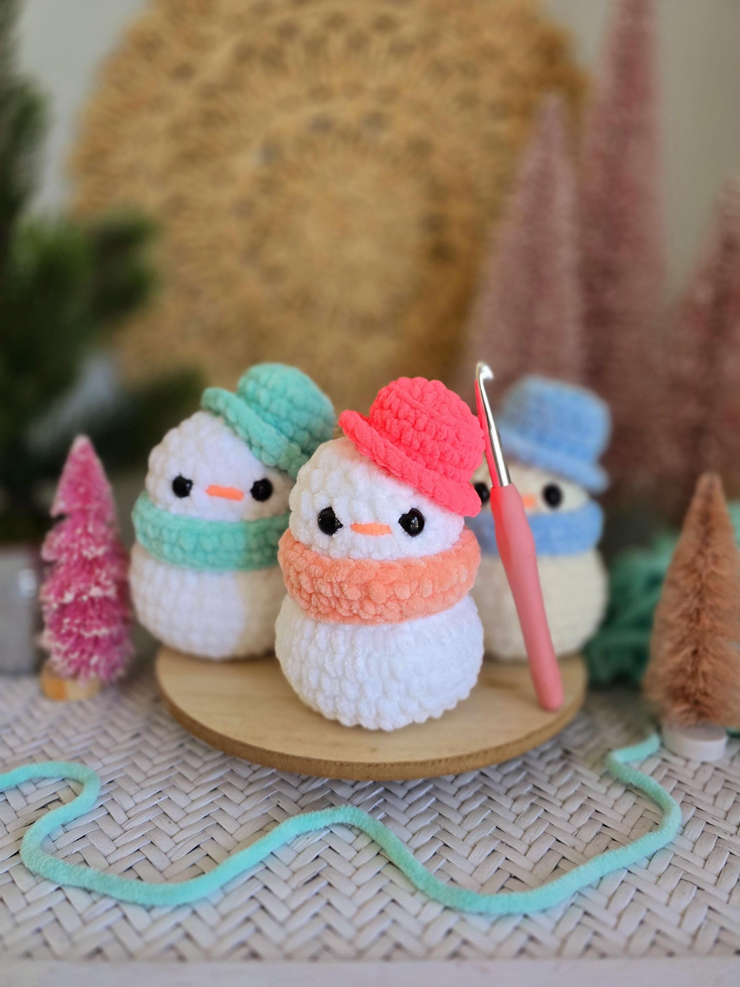 Baby Snowman Crochet Pattern, Christmas Crochet Pattern, Amigurumi, Baby Charlie, PDF download, KnotsMerryYarn