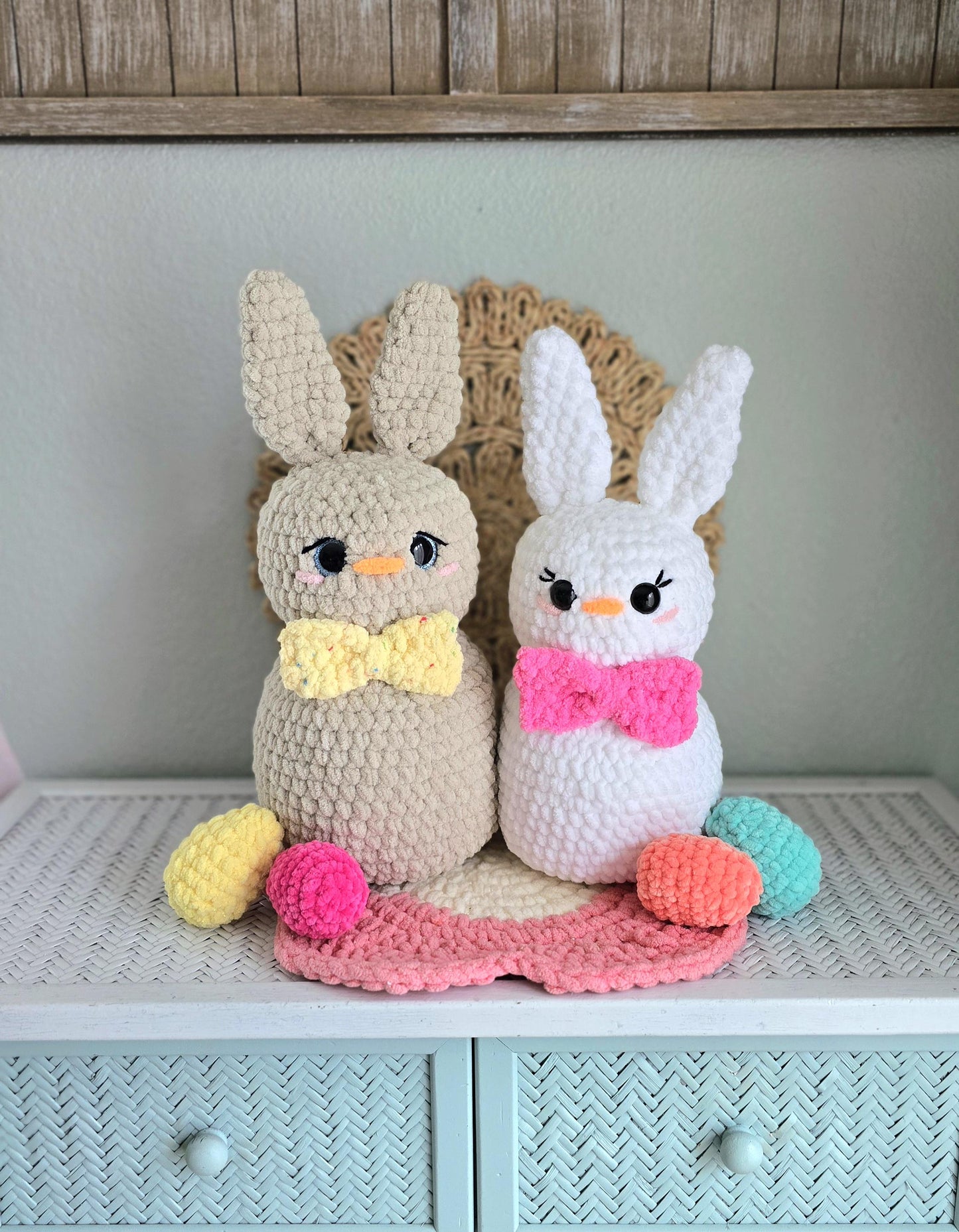 Crochet Easter Bunny Pattern, Beginner Friendly, Big Amigurumi Rabbit, Basket Filler, Kid Gift, Quick Project, PDF