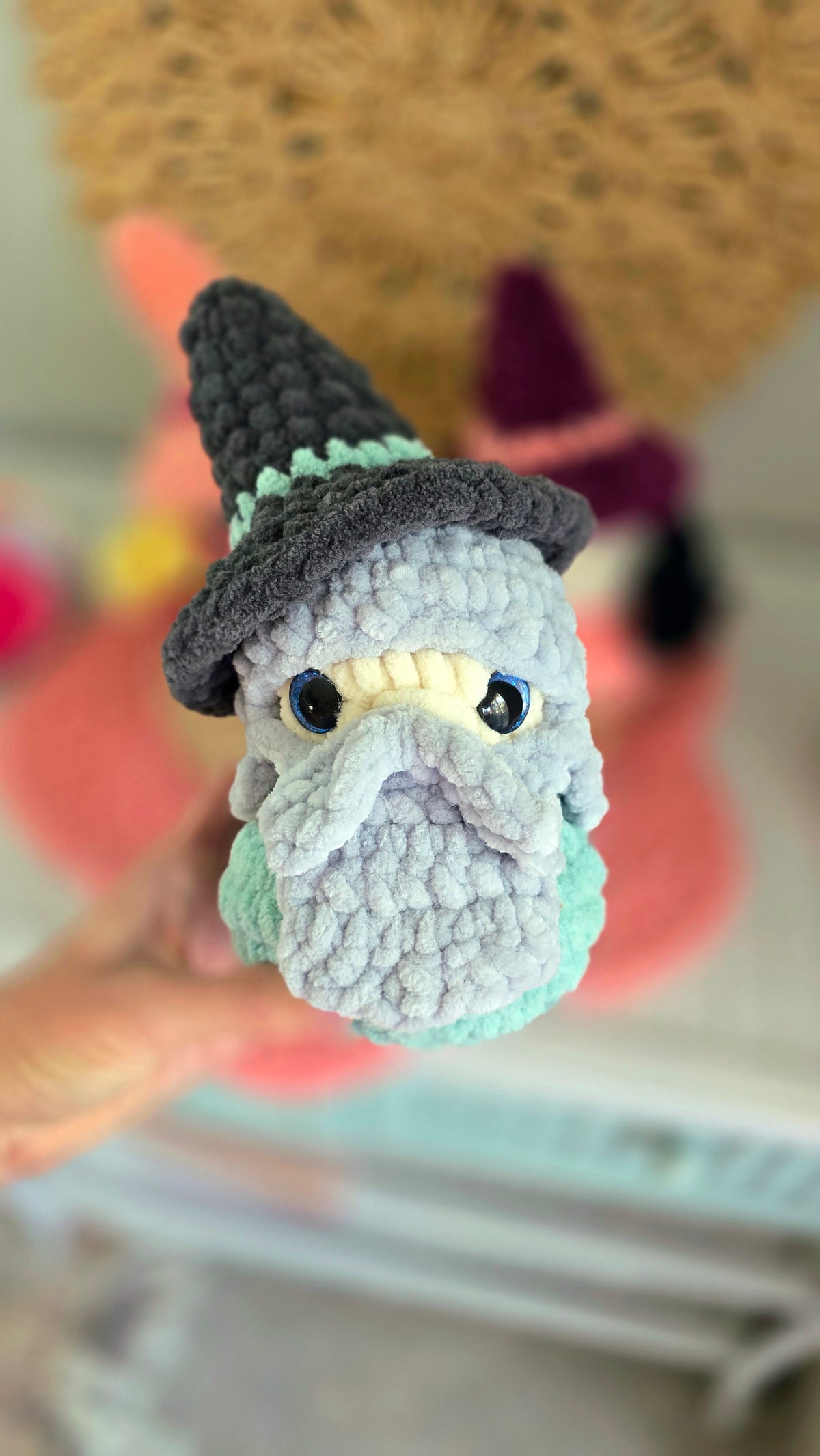 Witch & Wizard Crochet Pattern, Low Sew Halloween Amigurumi Pattern, Plushie PDF, Digital Download