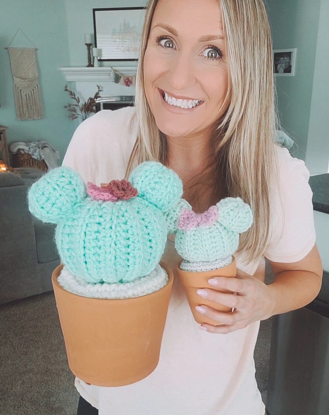 Small Crochet Cactus Pattern, Small Magical Cactus, Amigurumi, PDF Download, KnotsMerryYarn