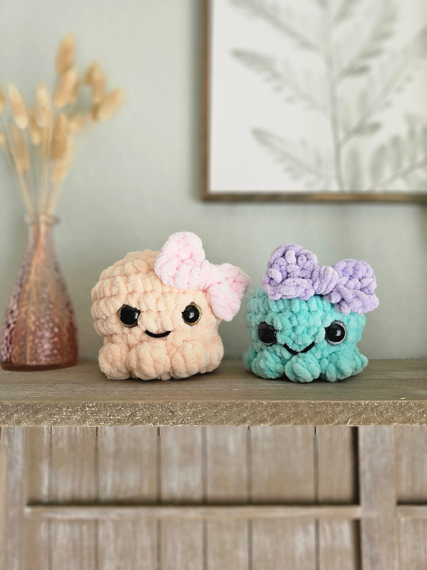 Octopus Crochet Pattern, Low Sew, Amigurumi, PDF Download, KnotsMerryYarn