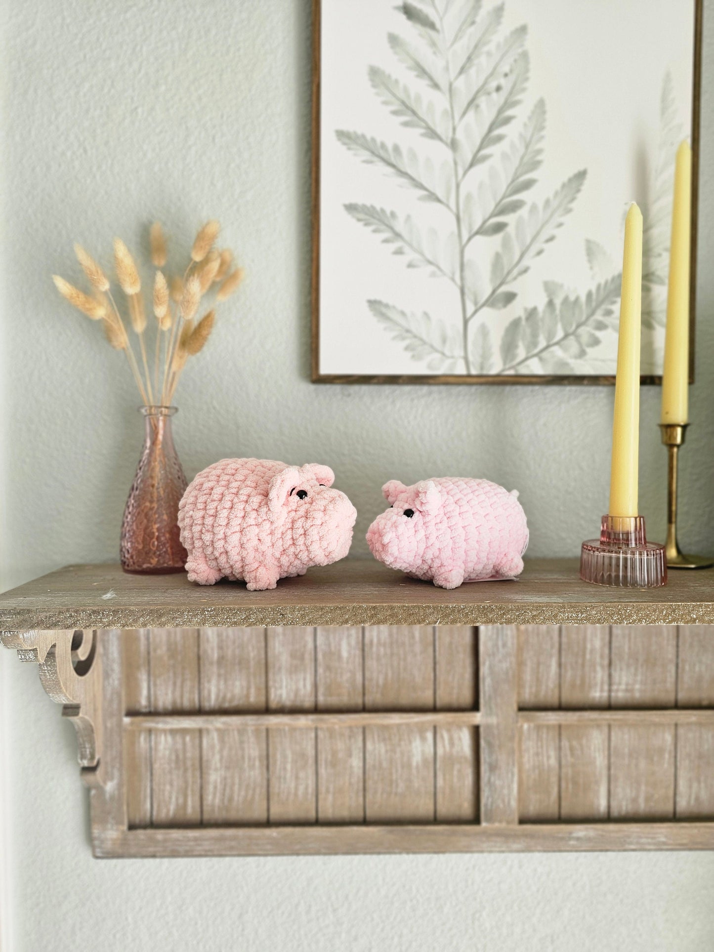 Pig Crochet Pattern, No-Sew Amigurumi Pig, Easy PDF Download, Cute Farm Animal Plush Pattern, KnotsMerryYarn