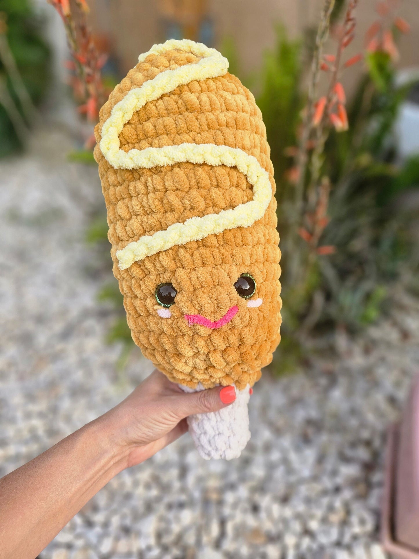 Corn Dog | CROCHET PATTERN | No Sew | Instant Download PDF | Amigurumi