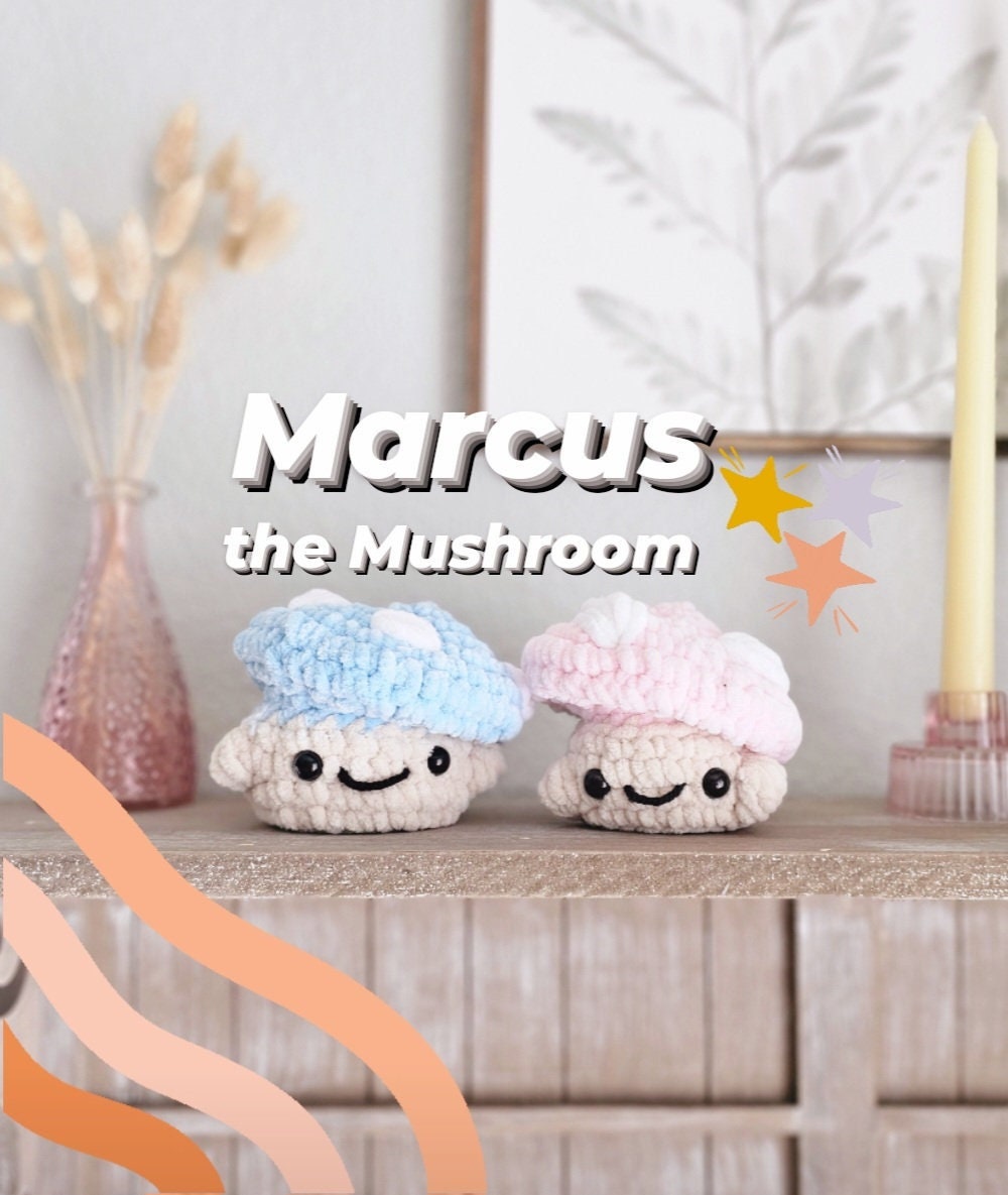 Mushroom | CROCHET PATTERN | Instant Download PDF | Marcus the Mushroom