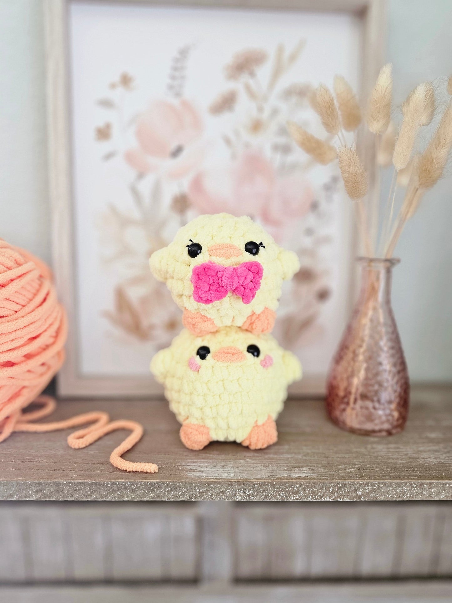 Chicken Crochet Pattern, No-Sew, Amigurumi, Chick, Easter, PDF Download, KnotsMerryYarn