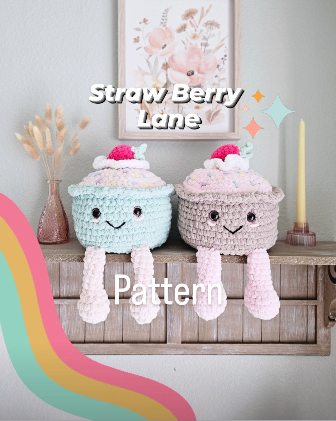 Cupcake | CROCHET PATTERN | Instant Download PDF | Straw Berry Lane