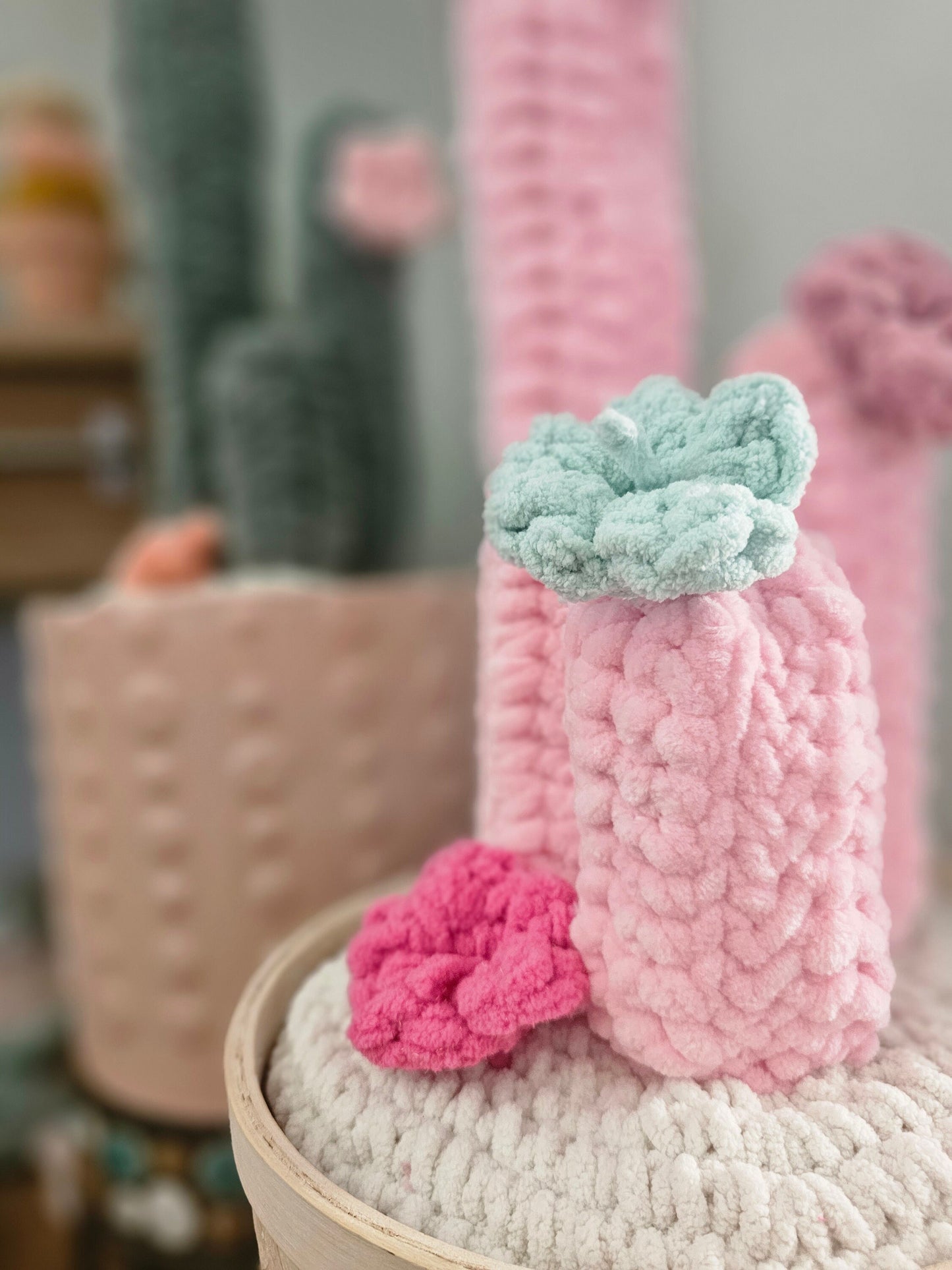 Jumbo Cactus Crochet Pattern, Jumbo Amigurumi, Decor, PDF Download, KnotsMerryYarn