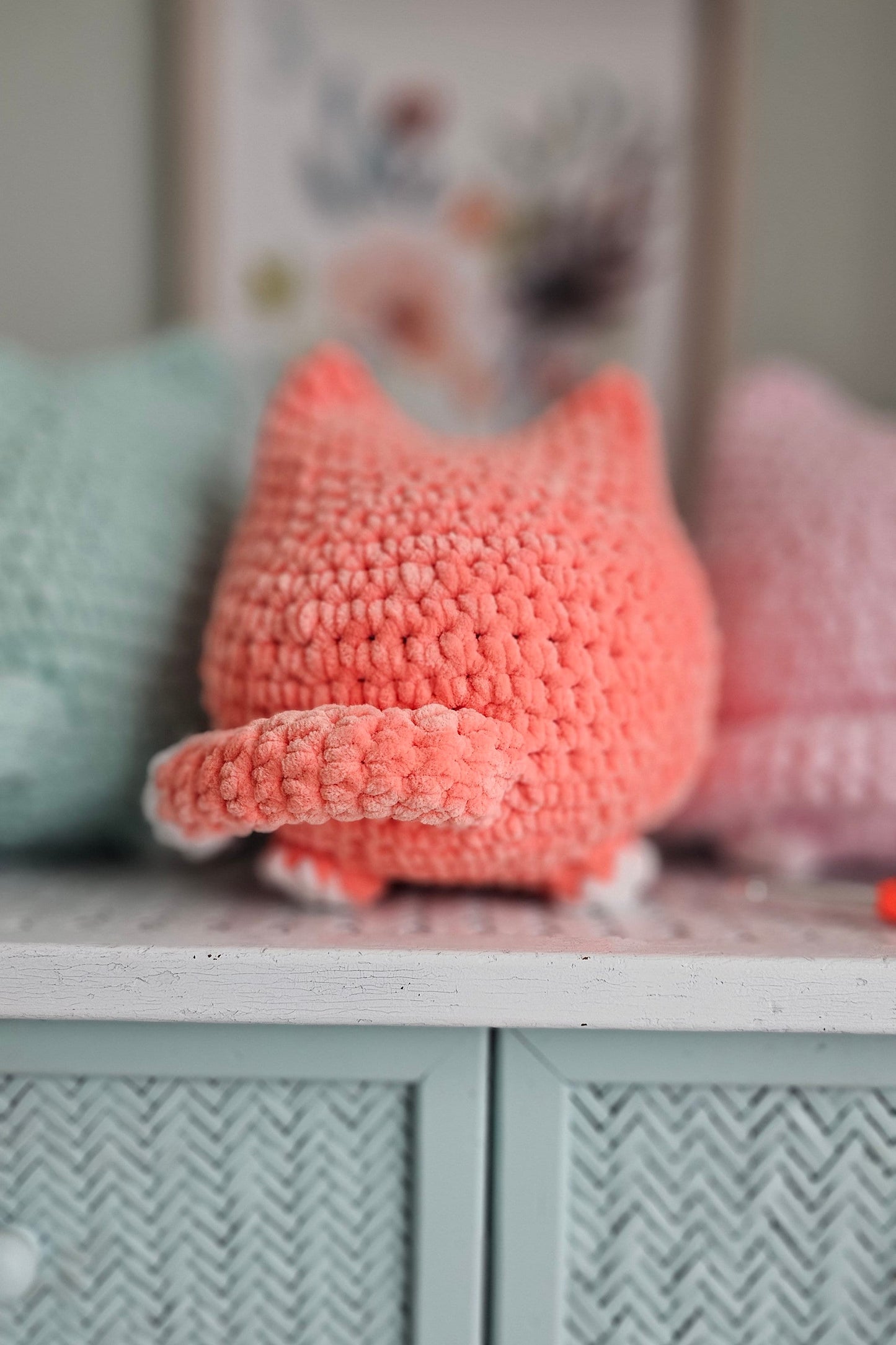 Crochet Cat Pattern, No-Sew DIY Chunky Cat Plush, Easy Crochet Project for Cat Lovers, Beginner-Friendly Amigurumi Pattern