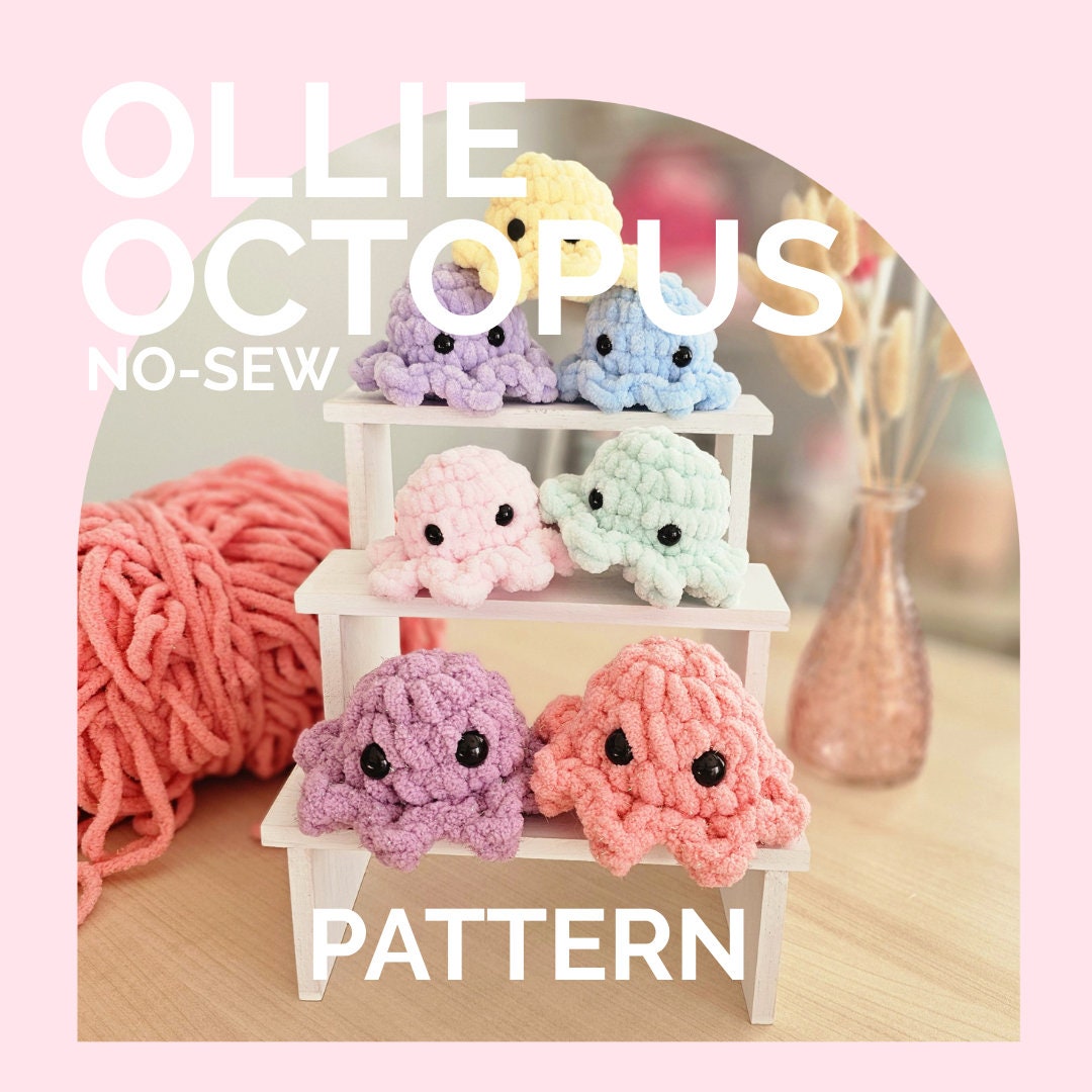 Mini Octopus | CROCHET PATTERN | No Sew | Instant Download PDF | Ollie the Octopus