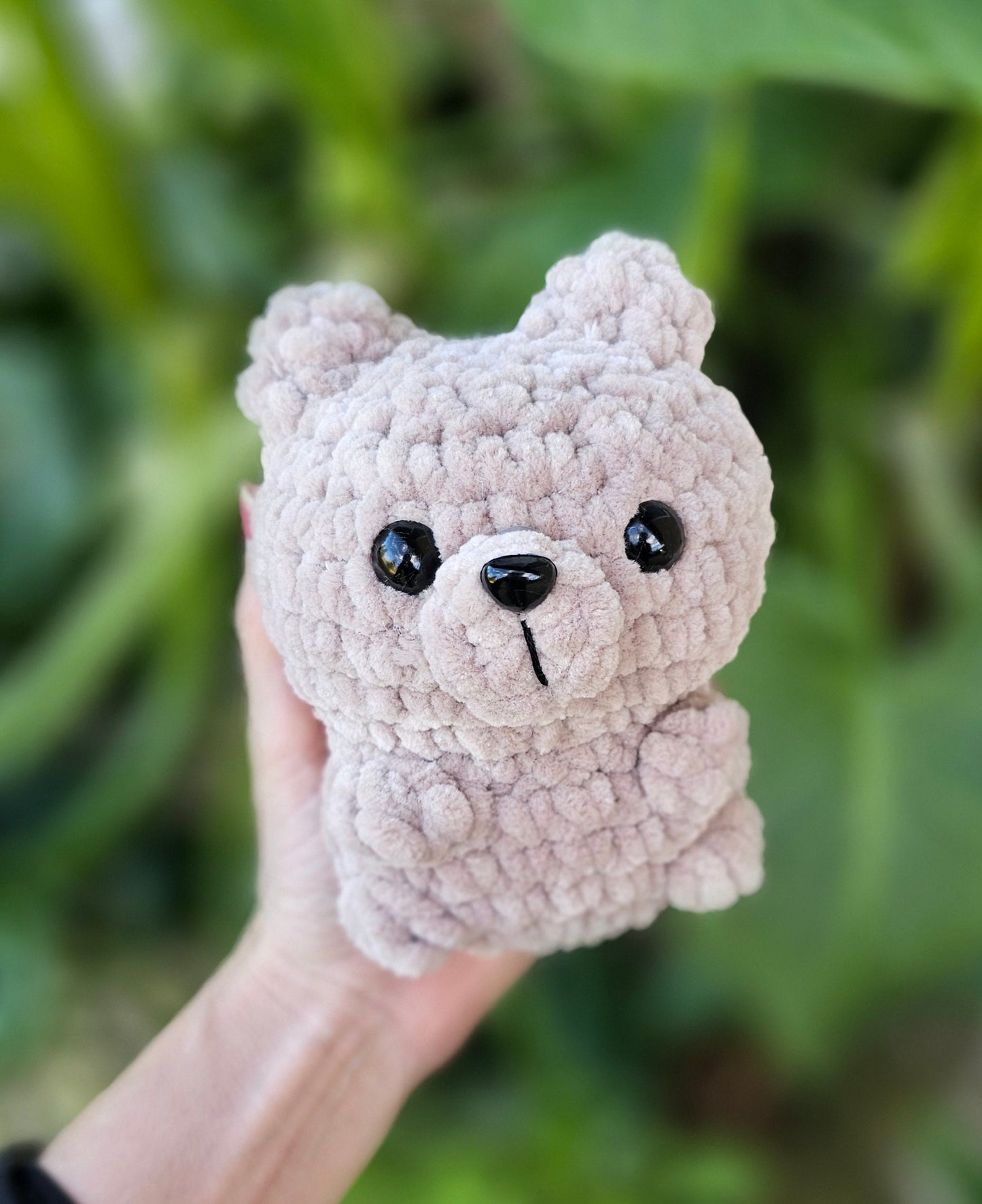 Bear Crochet Pattern, No Sew, Amigurumi, PDF Download, KnotsMerryYarn