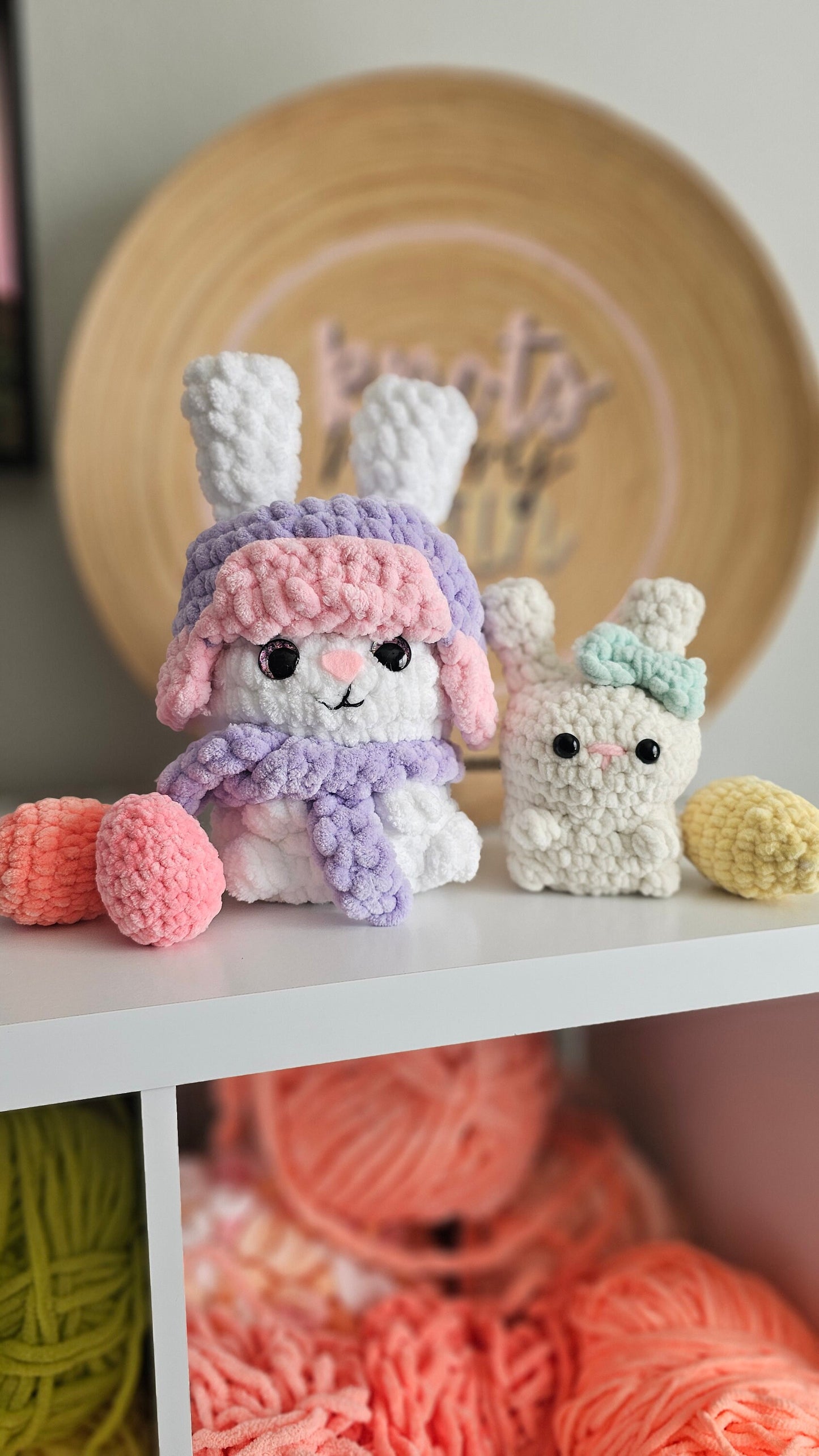 Bunnies | CROCHET PATTERN | No Sew | Instant Download PDF | Benni Bunny & Long Ear Bunny | 2 in 1