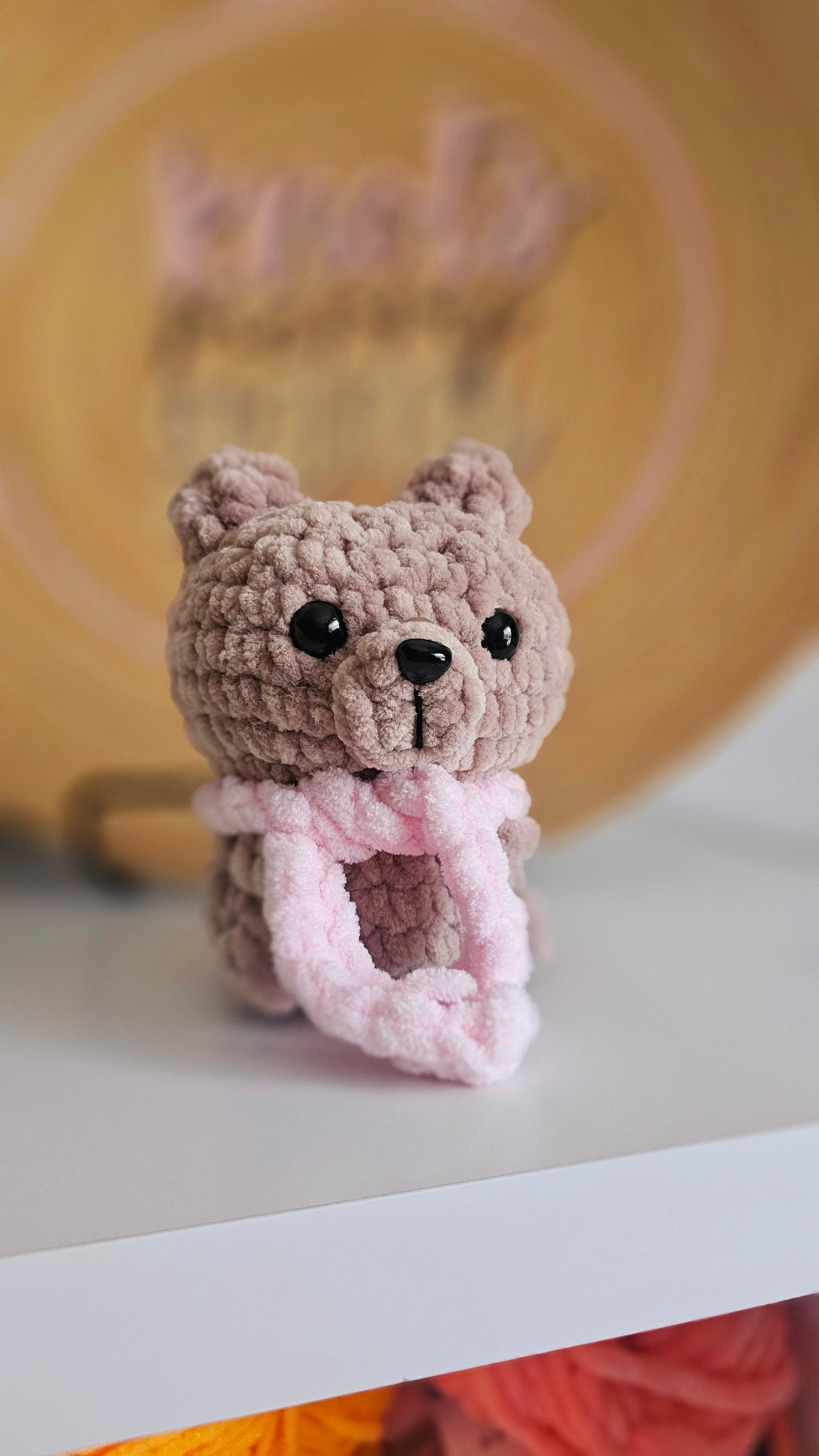 Bear Crochet Pattern, No Sew, Amigurumi, PDF Download, KnotsMerryYarn