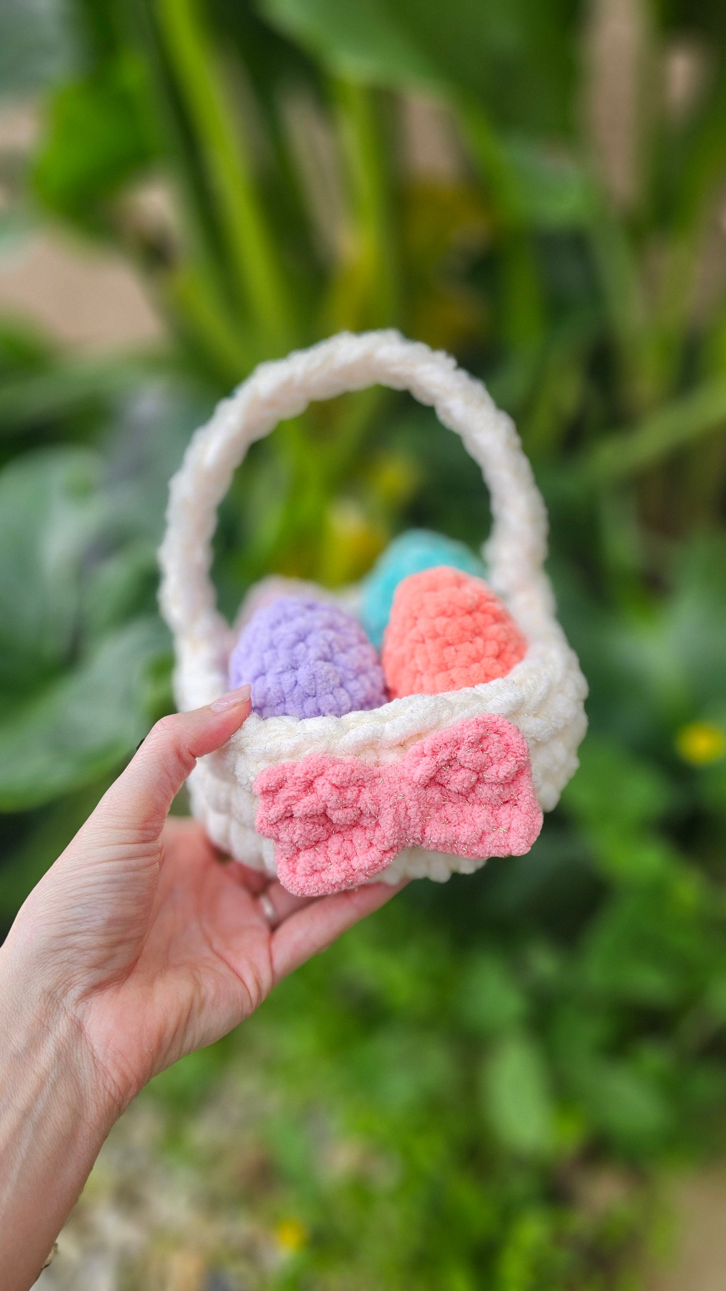 Basket | CROCHET PATTERN | No Sew | Instant Download Pdf | Easter Basket | Easy Crochet Basket | Spring DIY project | Basket Only