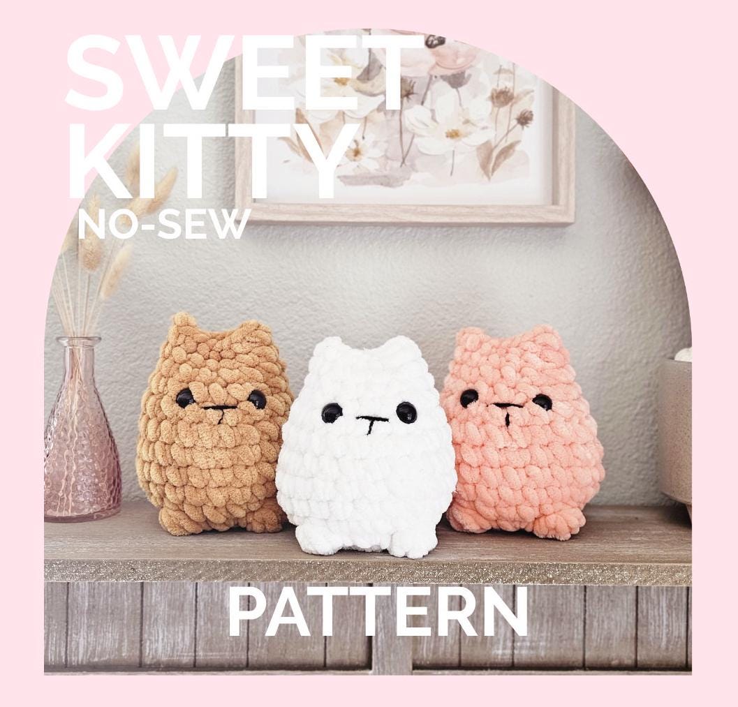 Cat | CROCHET PATTERN | No Sew | Instant Download PDF | Sweet Kitty