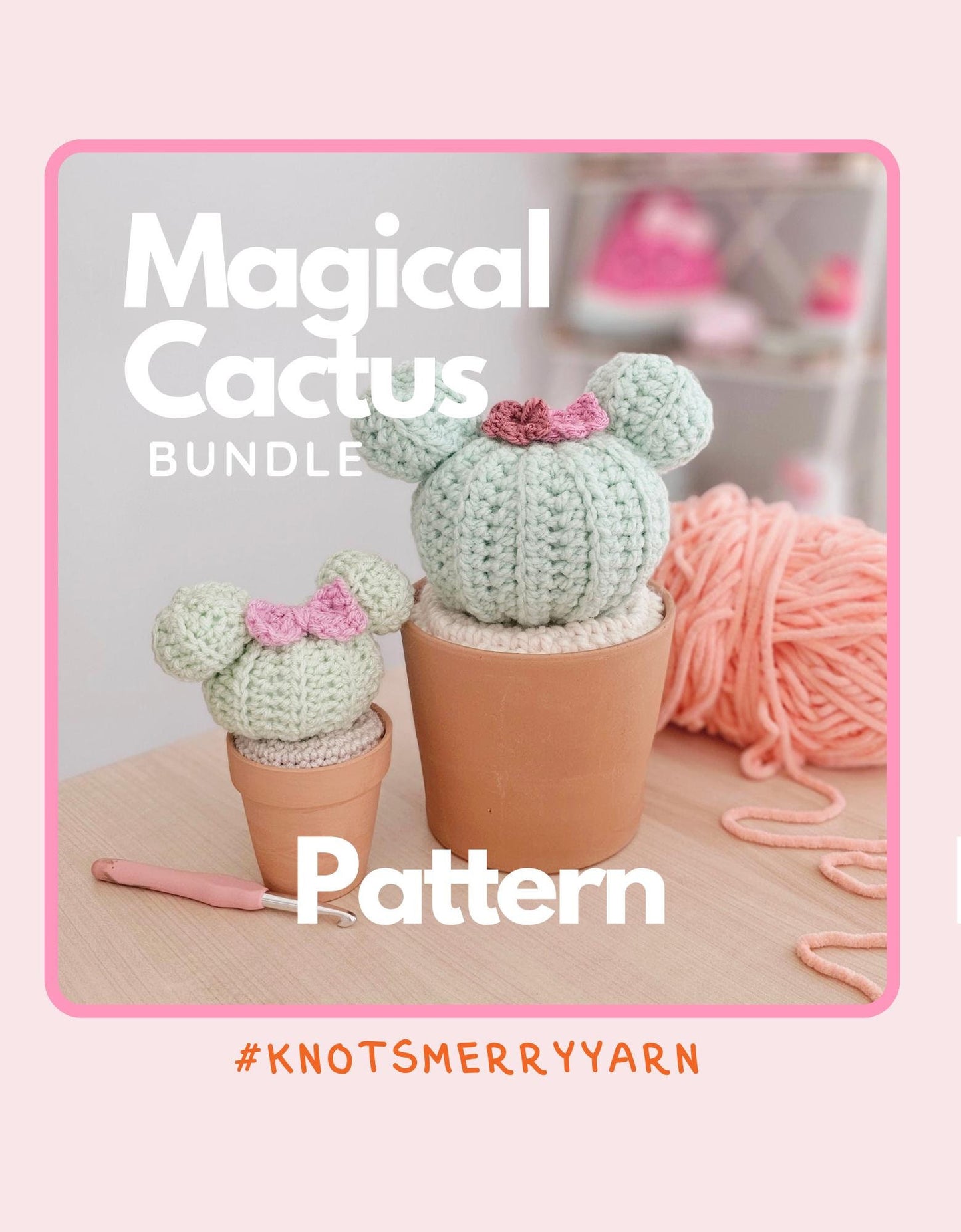 Magical Cactus Bundle | CROCHET PATTERN | Low Sew | Instant Download PDF