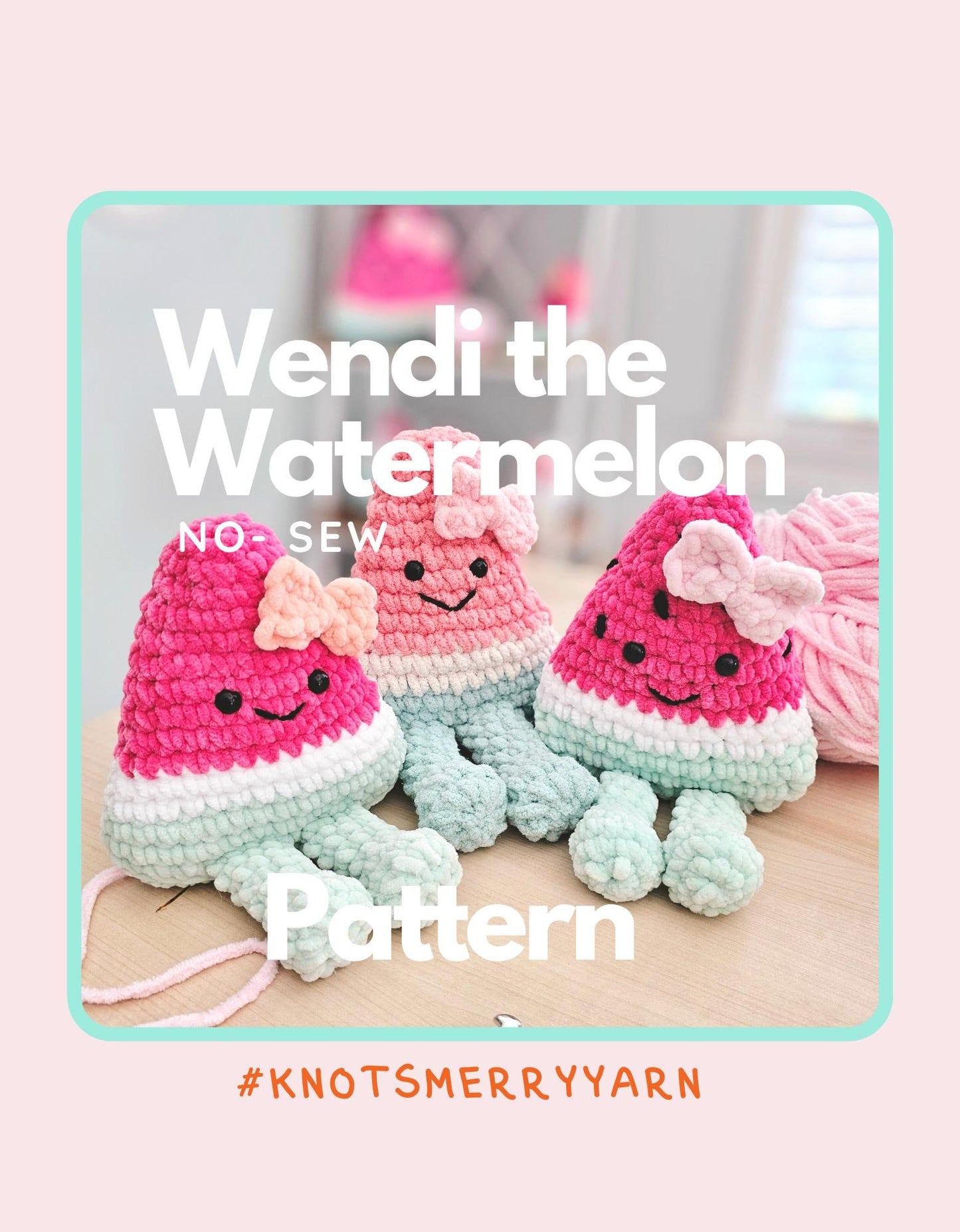 Crochet Watermelon Pattern, No Sew, Amigurumi Watermelon, Watermelon with legs, Plush