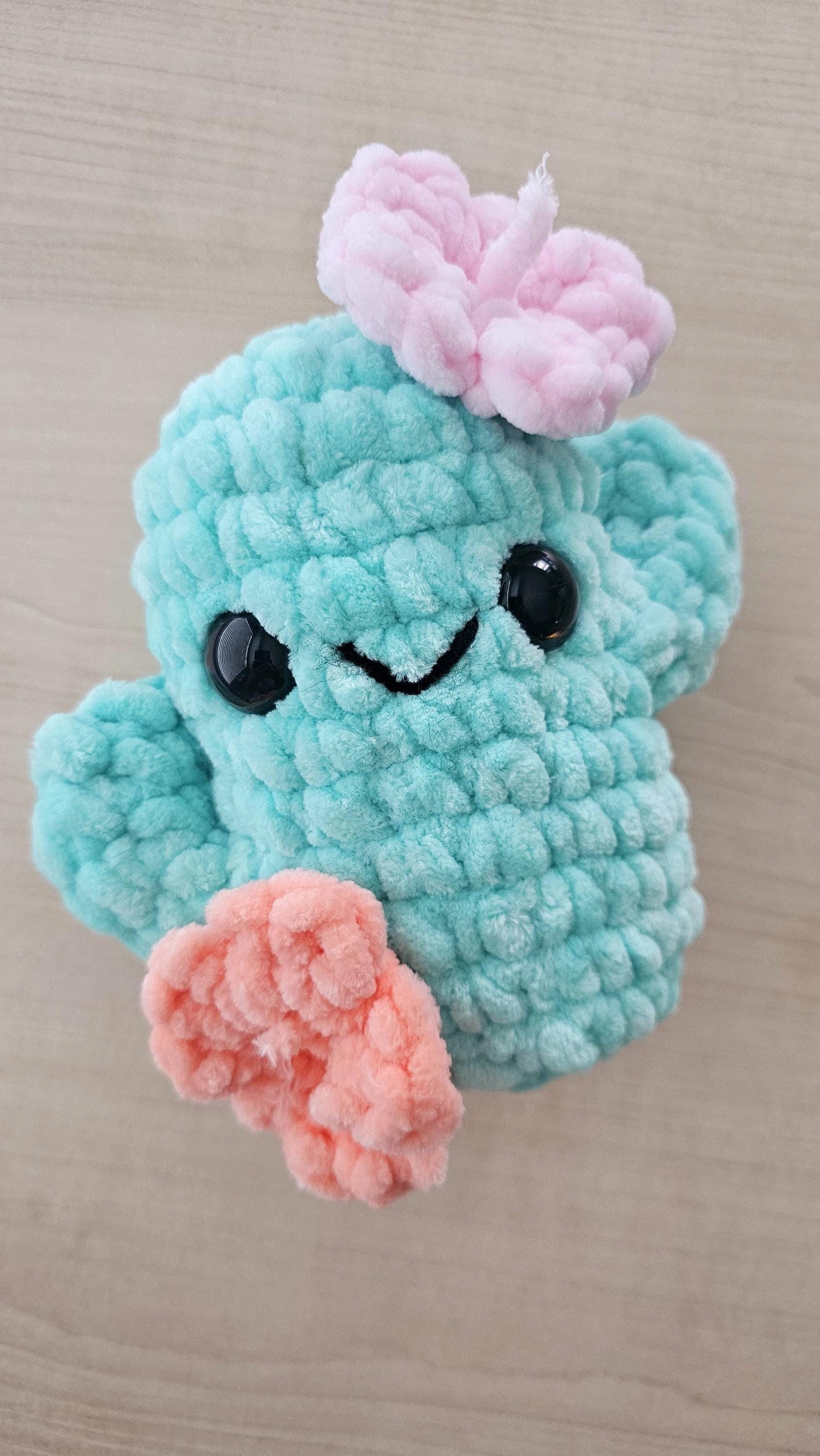 Crochet Cactus Pattern, No-Sew Mini Plant, DIY Home Decor Project, Easy Crochet Pattern for Plant Lovers