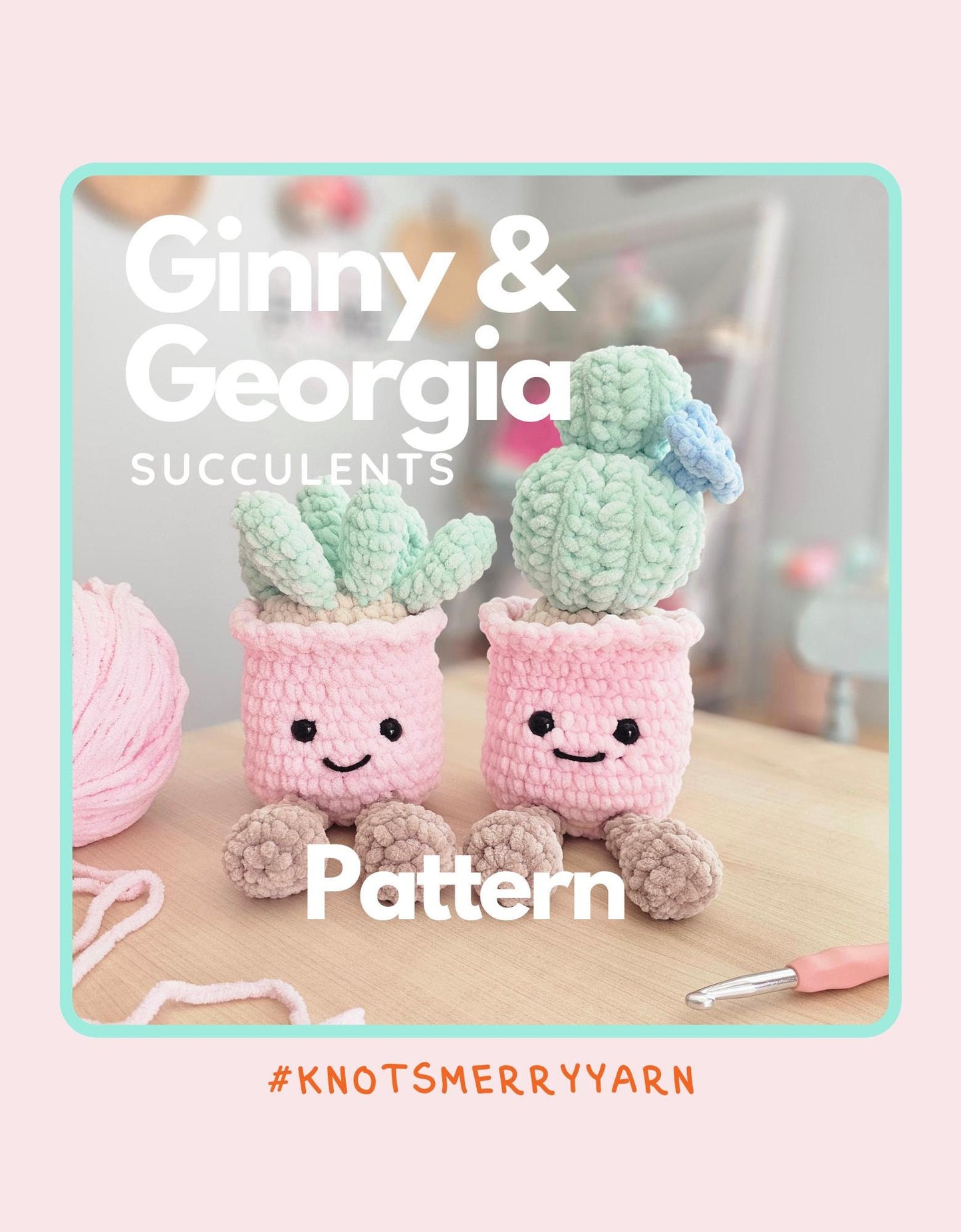 Succulents | CROCHET PATTERN | Instant Download PDF | Ginny & Georgia