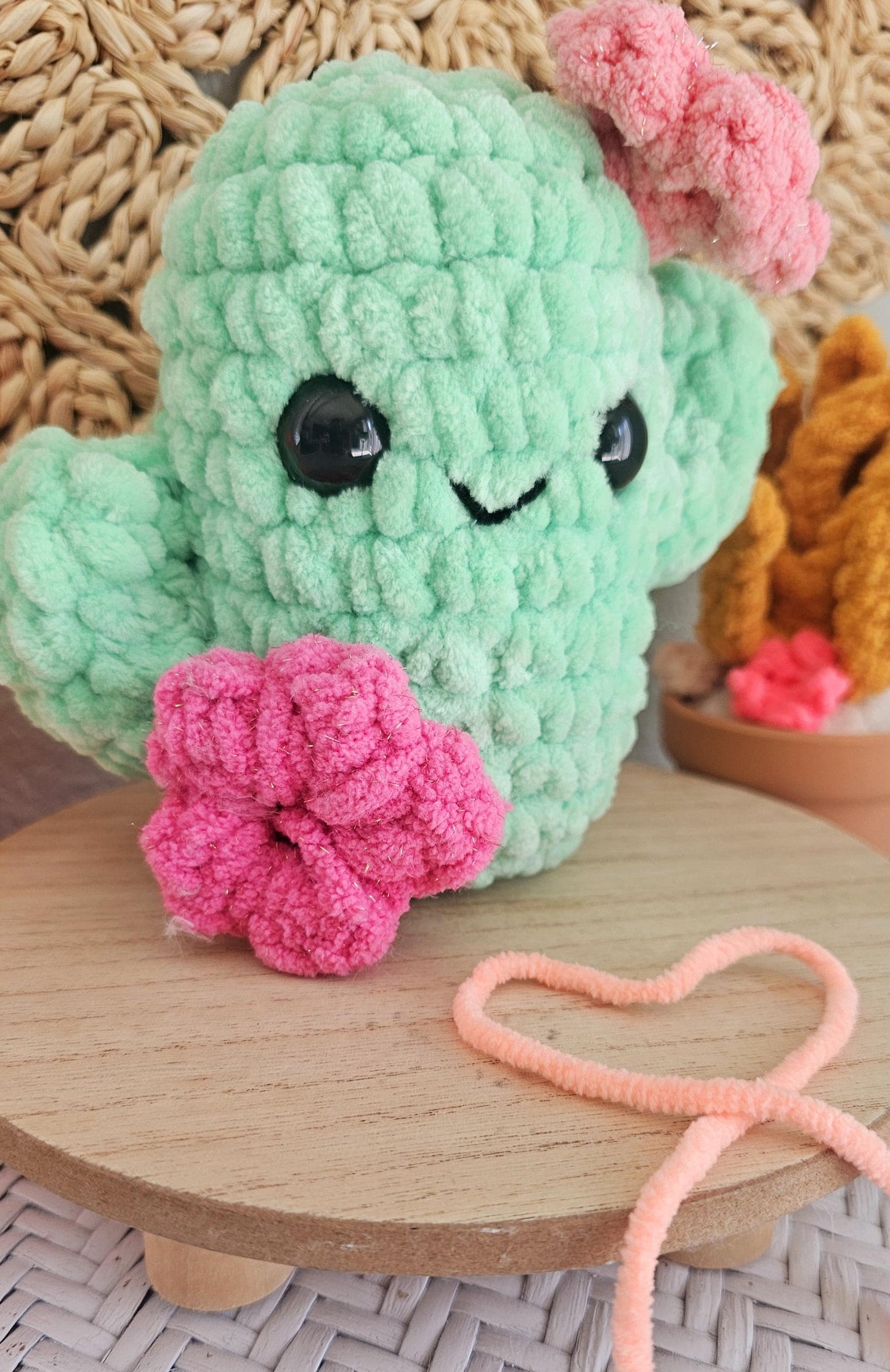 Crochet Cactus Pattern, No-Sew Mini Plant, DIY Home Decor Project, Easy Crochet Pattern for Plant Lovers