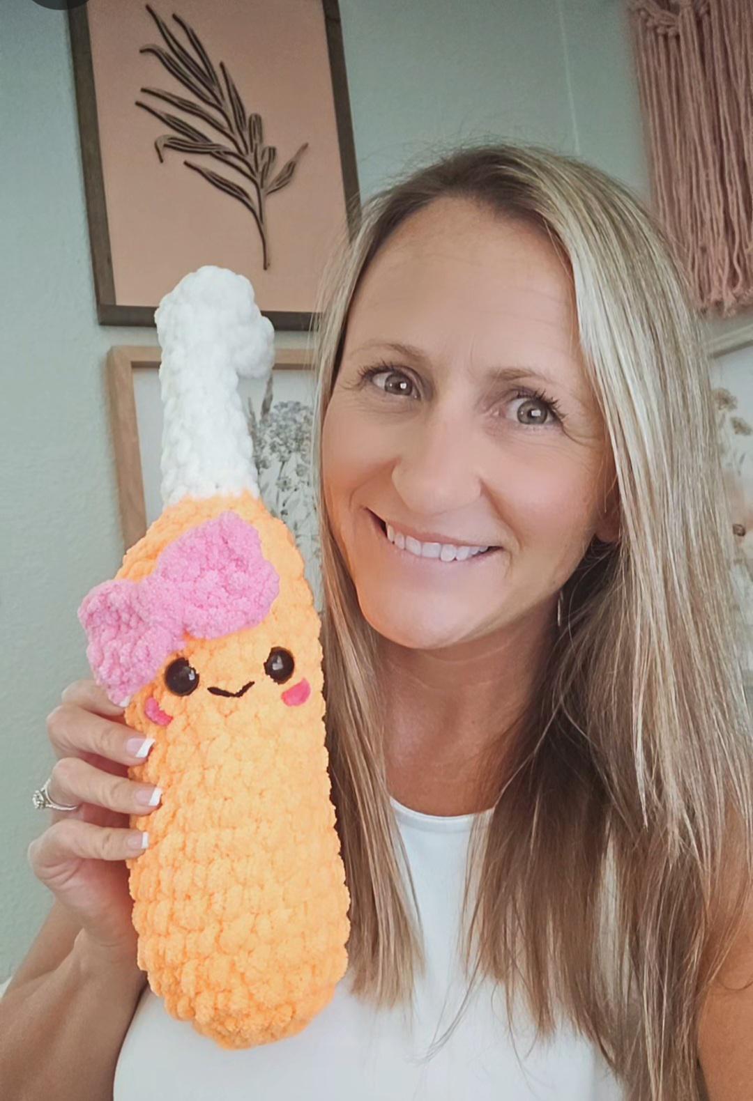Crochet Hook Amigurumi Pattern PDF, No Sew Crochet Hook Plush, Beginner Friendly Amigurumi, Gift for Crocheter, Fun Crochet Pattern