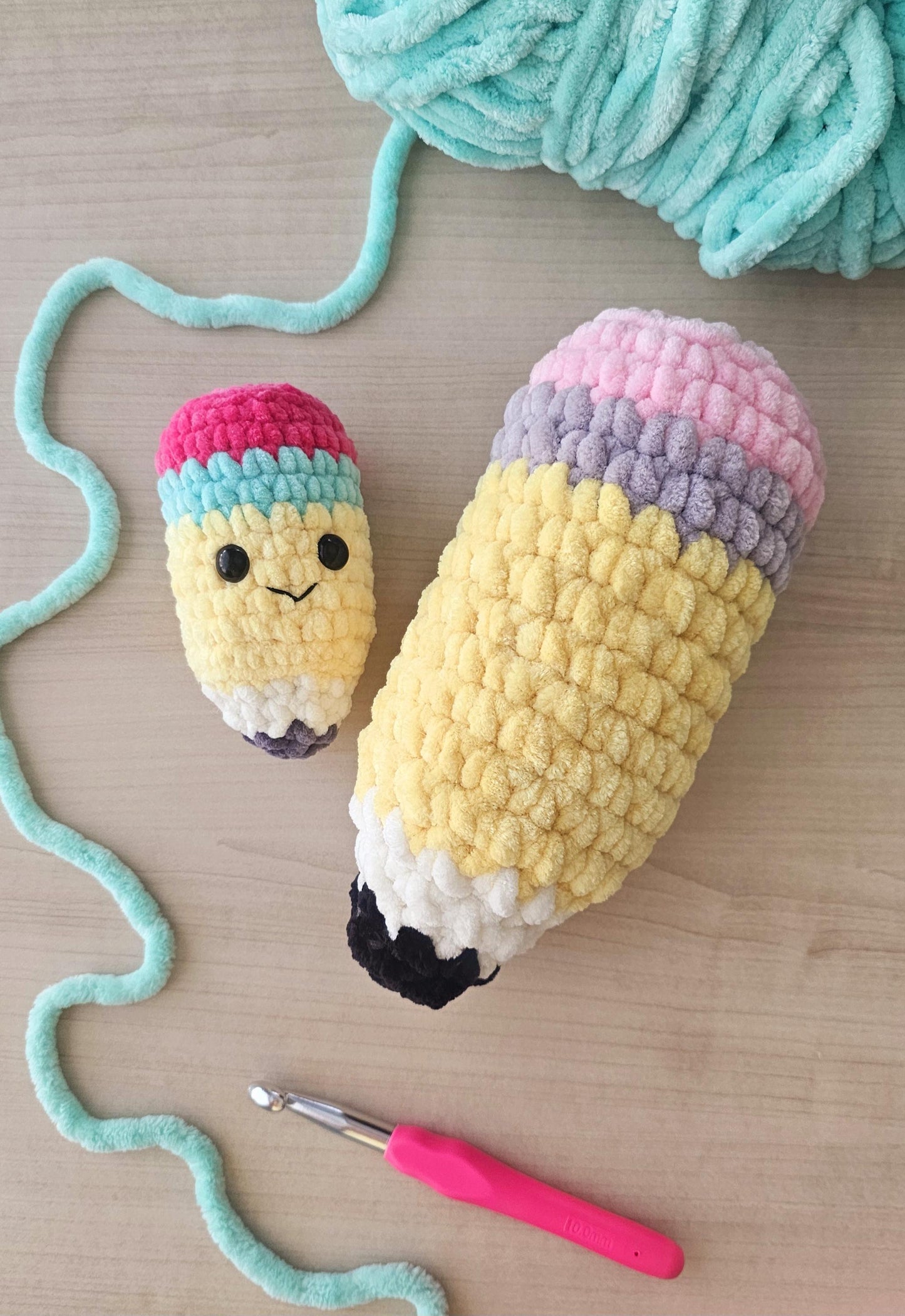 Pencil | CROCHET PATTERN | No Sew | Instant Download PDF | Amigurumi