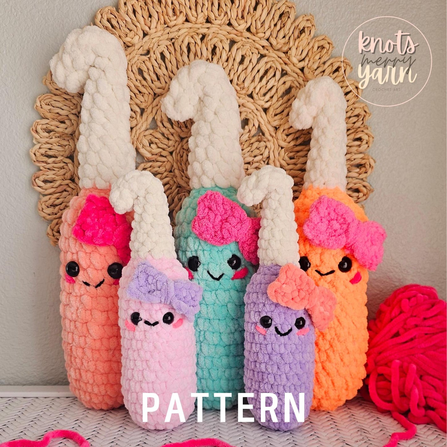 Crochet Hook Amigurumi Pattern PDF, No Sew Crochet Hook Plush, Beginner Friendly Amigurumi, Gift for Crocheter, Fun Crochet Pattern
