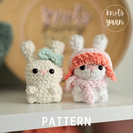 Bunnies | CROCHET PATTERN | No Sew | Instant Download PDF | Benni Bunny & Long Ear Bunny | 2 in 1