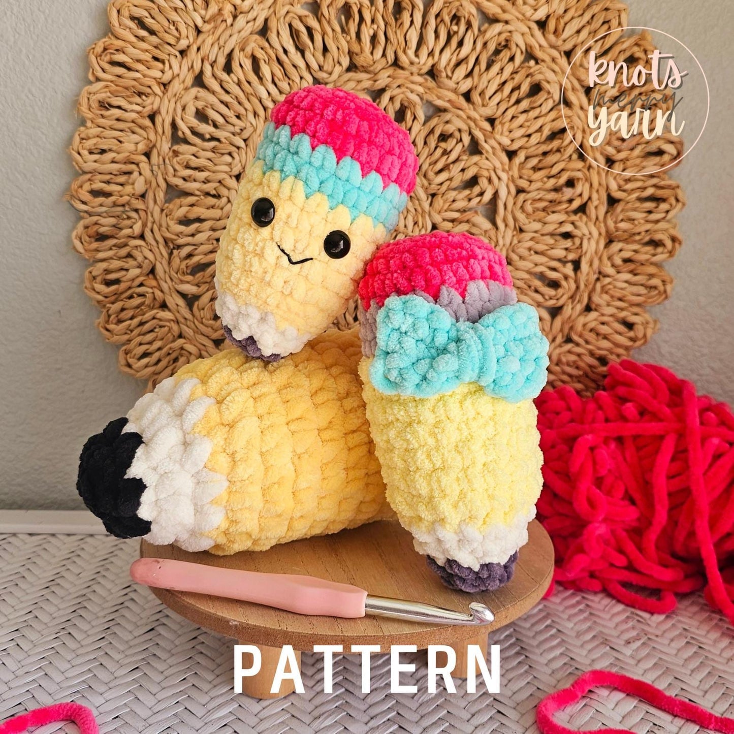 Pencil | CROCHET PATTERN | No Sew | Instant Download PDF | Amigurumi