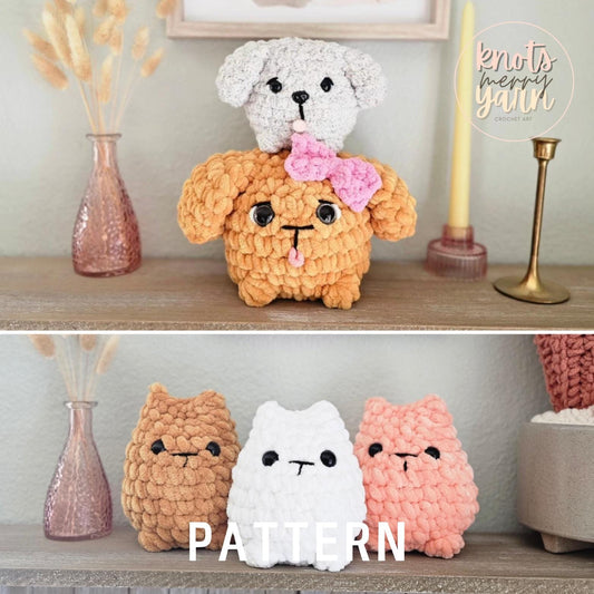 Kitty & Puppy | CROCHET PATTERNS | Low Sew | Instant Download PDF | Pet Lovers Bundle