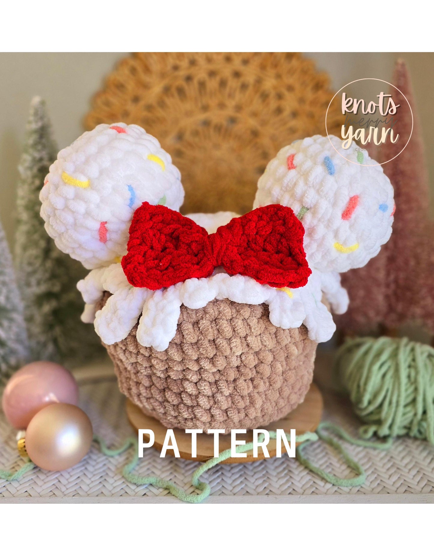 Pillow Crochet Pattern, Magical Plush Pillow, Low Sew, Amigurumi, PDF Download, KnotsMerryYarn