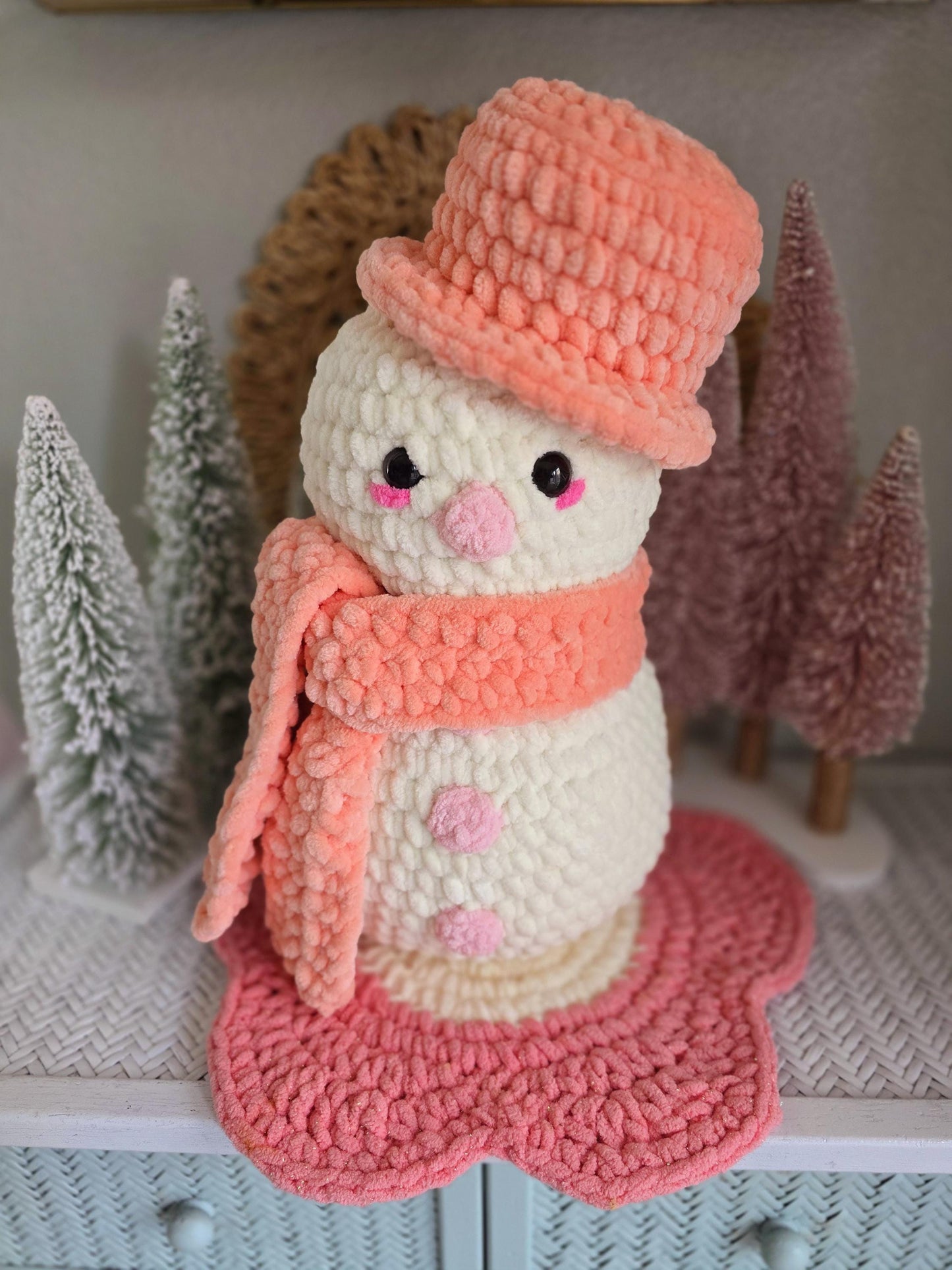 Snowman Crochet Pattern, Christmas, Amigurumi, Chilly Charlie, PDF Download, KnotsMerryYarn