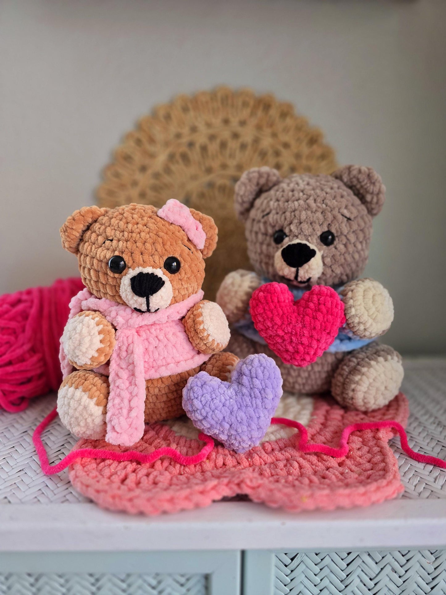 Teddy Bear Crochet Pattern, Amigurumi Bear, Plushie, PDF Download, KnotsMerryYarn