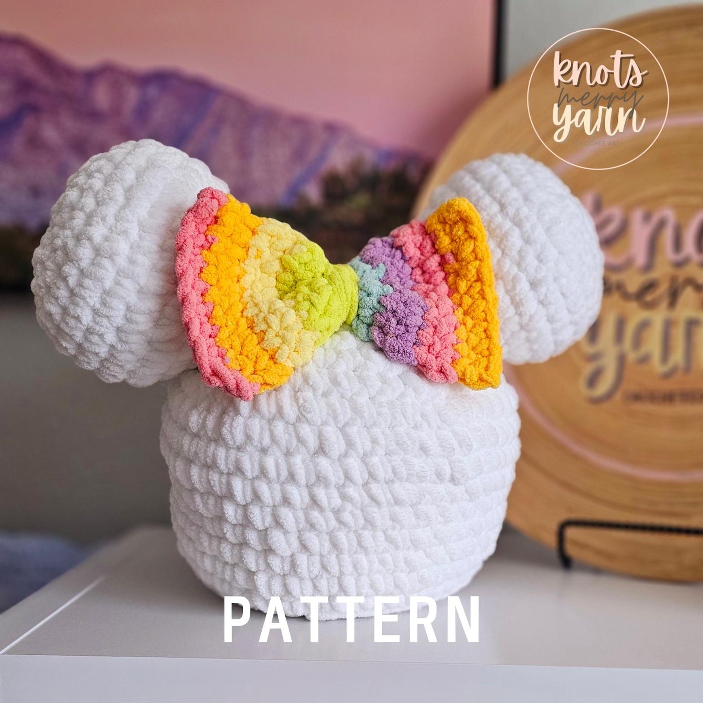 Pillow Crochet Pattern, Magical Plush Pillow, Low Sew, Amigurumi, PDF Download, KnotsMerryYarn