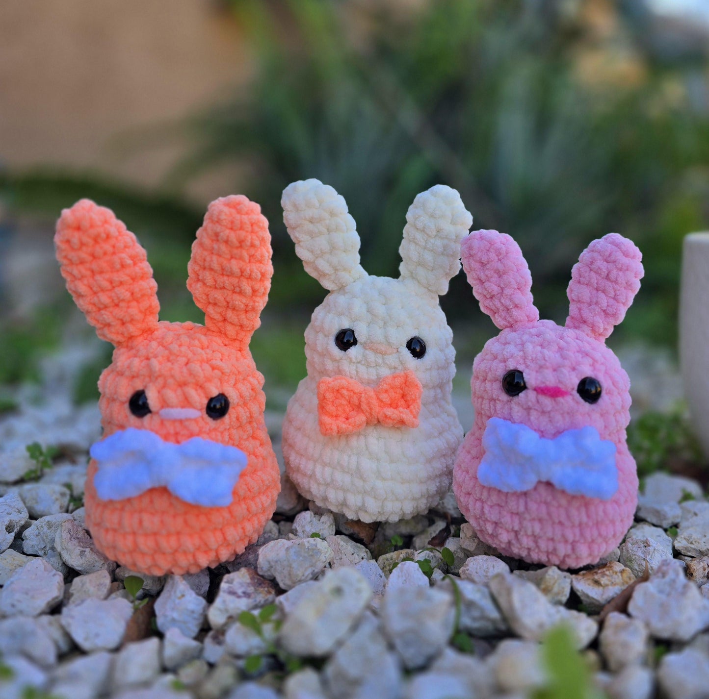 Bunny Crochet Pattern, Low Sew, Amigurumi, Baby Easter Bunny, PDF Download, KnotsMerryYarn