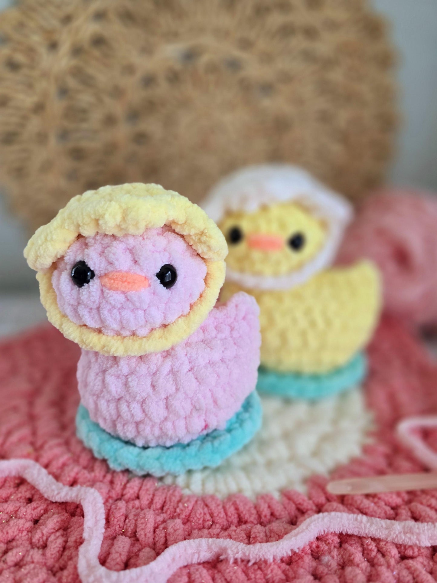 Duck and Swan Crochet Pattern, Amigurumi, No Sew, PDF Download, KnotsMerryYarn