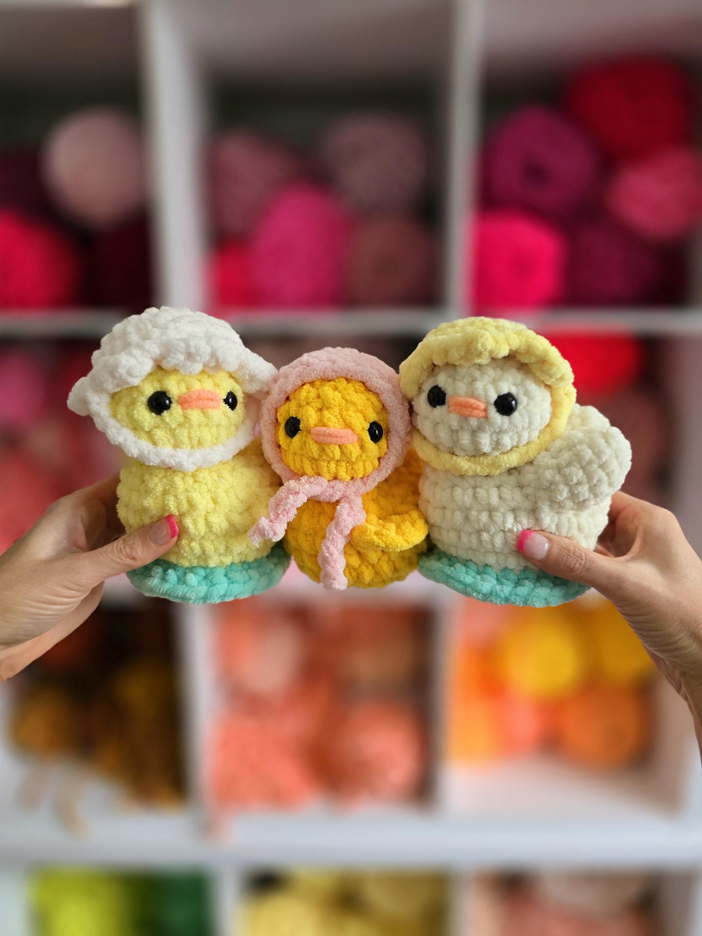 Crochet Pattern Bird Bundle, Duck, Swan, Bird, and Nest with Eggs, Amigurumi, Spring Project, PDF download, KnotsMerryYarn