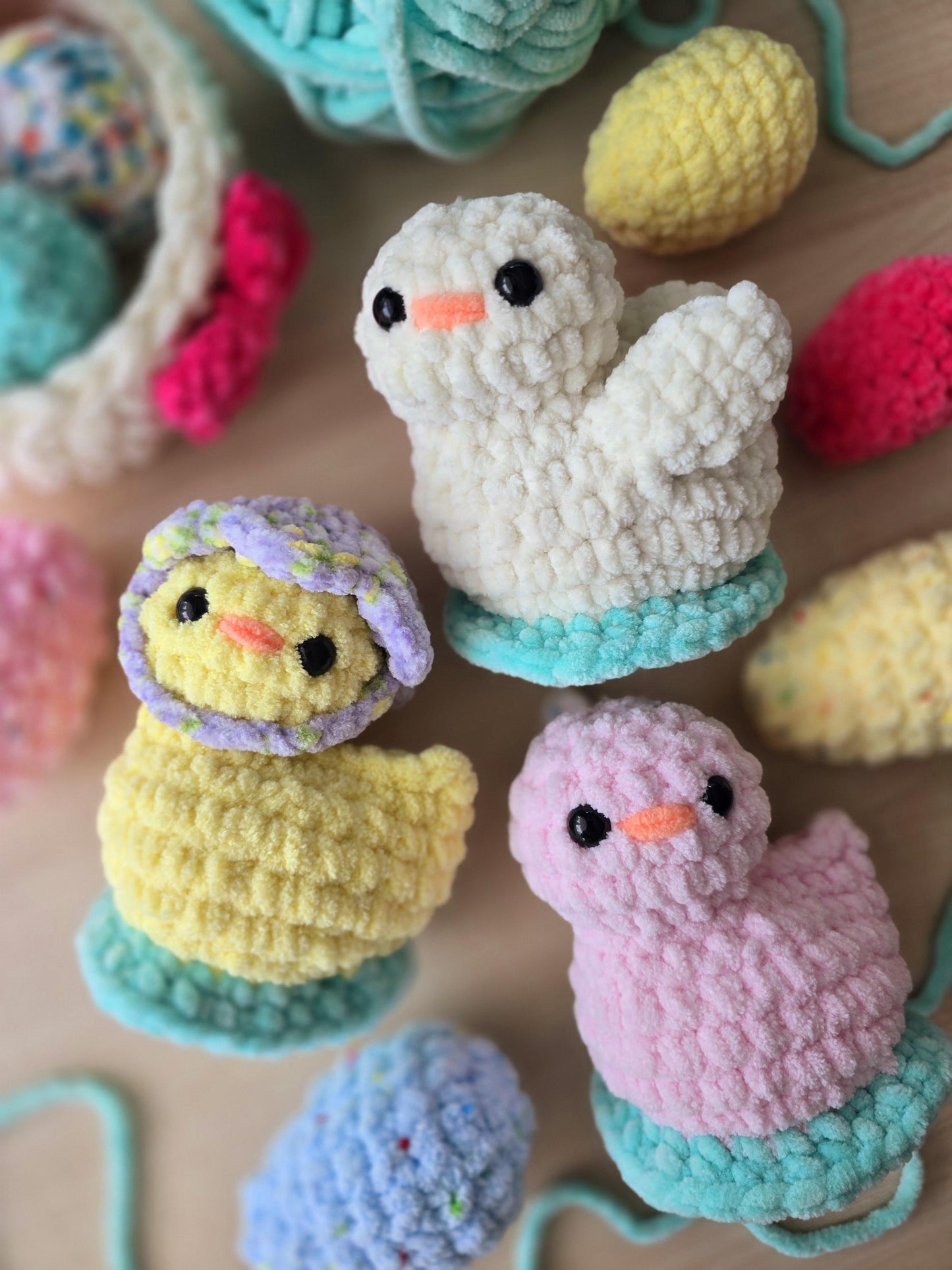 Duck and Swan | CROCHET PATTERN | No Sew | Low Sew | Instant Download PDF | Amigurumi | Baby Geese | Easter Décor