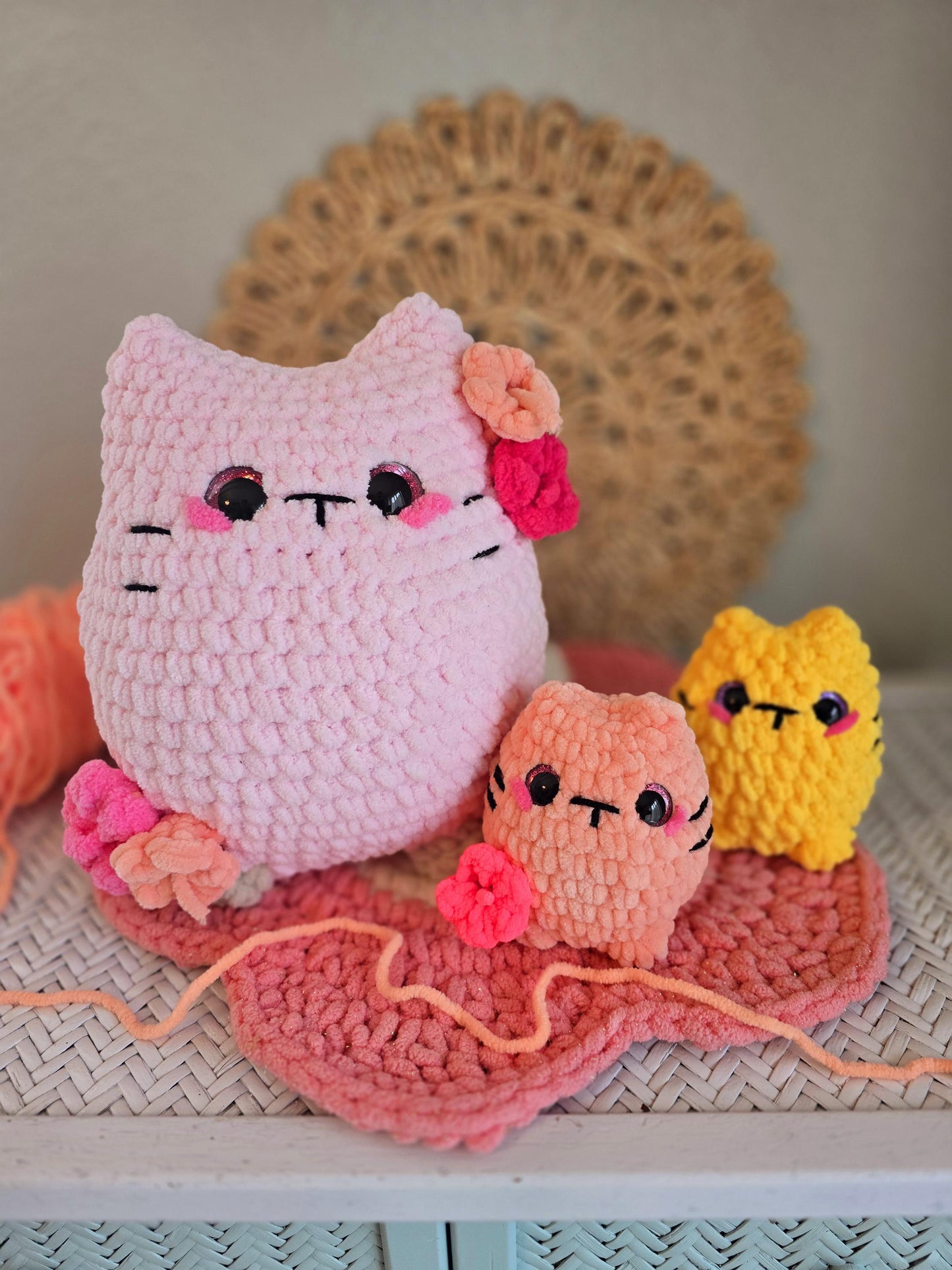 Crochet Cat Pattern, No-Sew, Easy Crochet Project, Beginner-Friendly, Amigurumi
