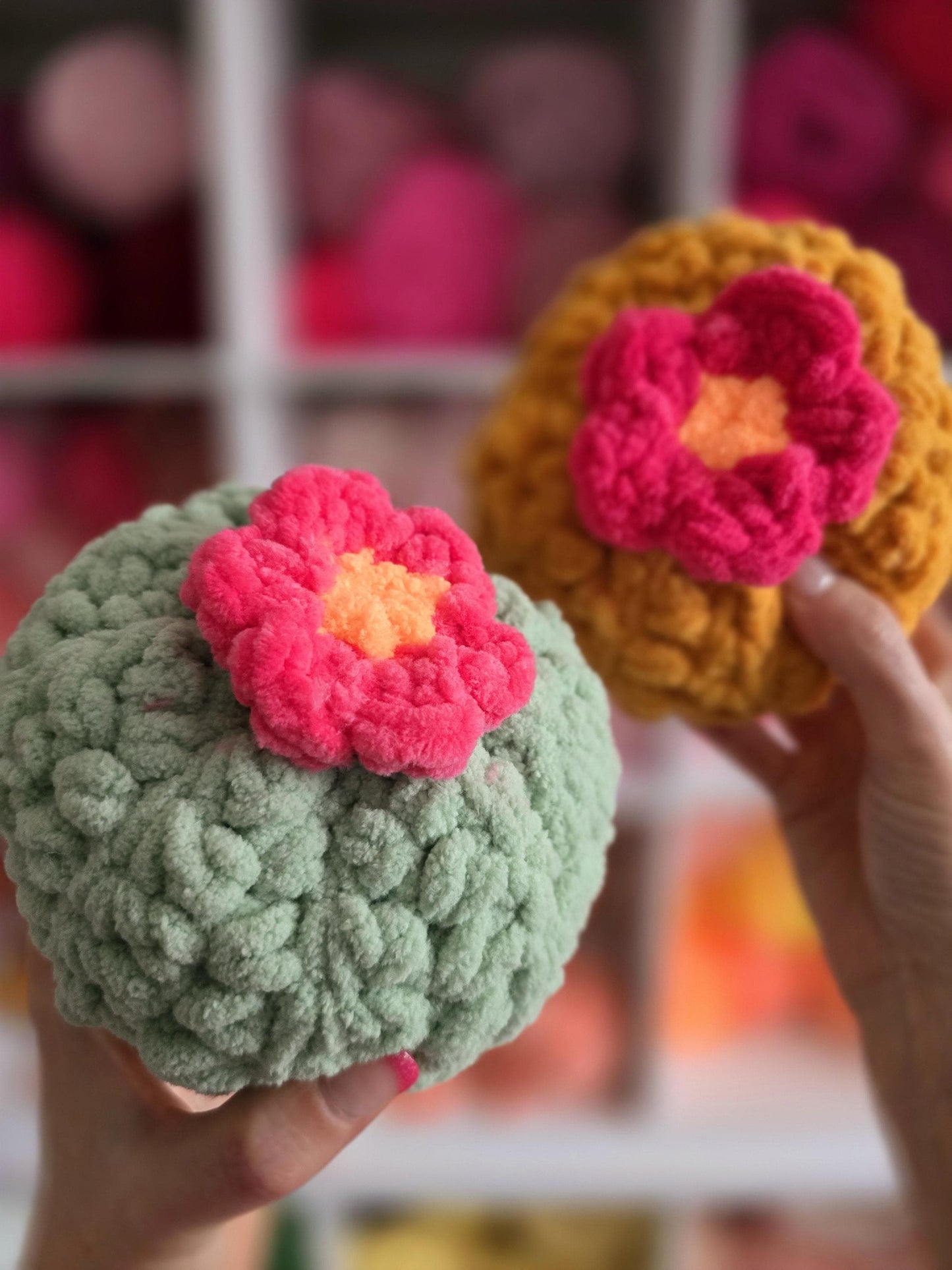 Puffy Crochet Cactus Pattern PDF, Beginner Amigurumi Plant, Easy No Sew Plush Succulent, Small Potted Plant Decor