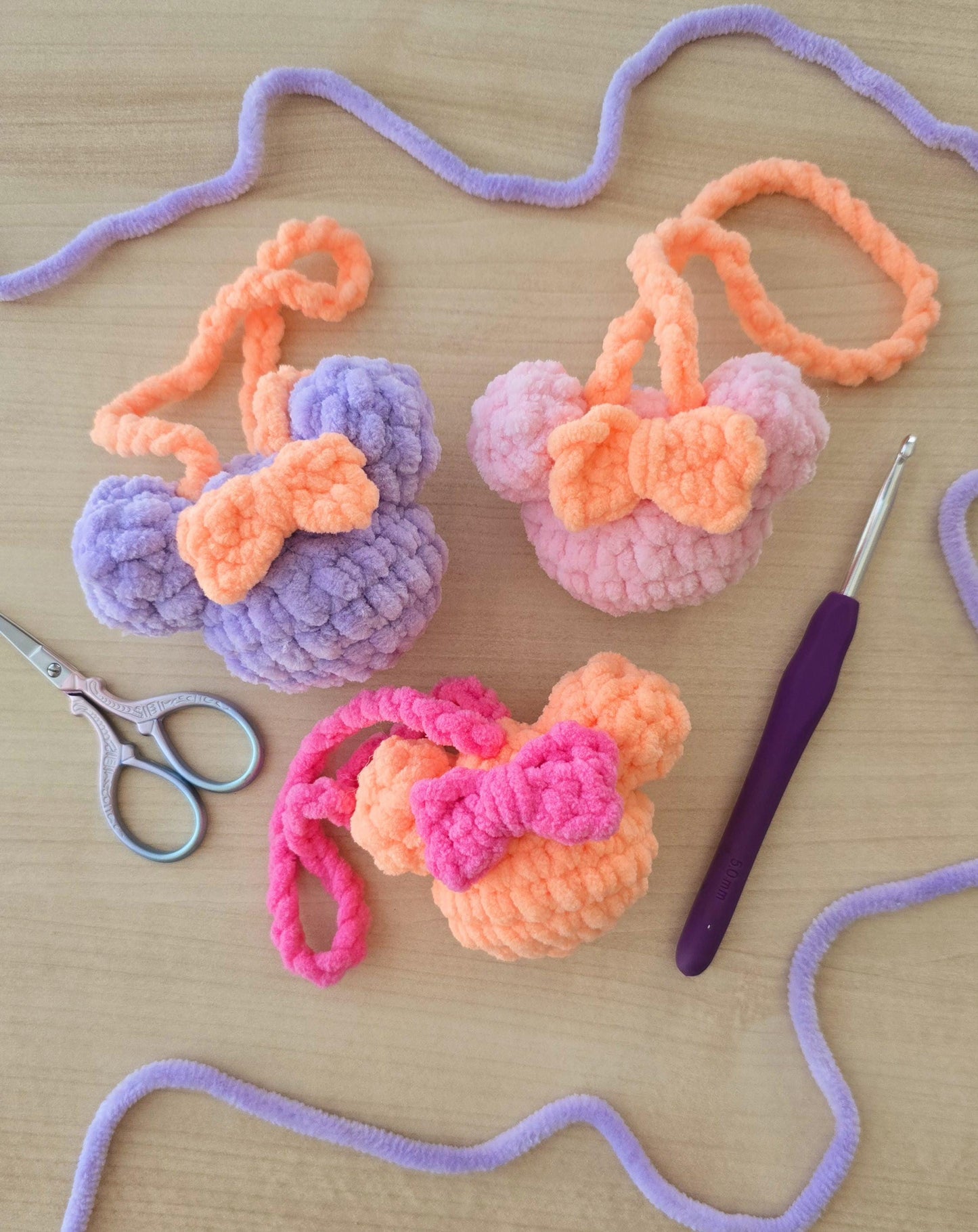 Car Accessory Crochet Pattern, No Sew, Magical Ornament, Hanging Car charm, PDF Download, KnotsMerryYarn