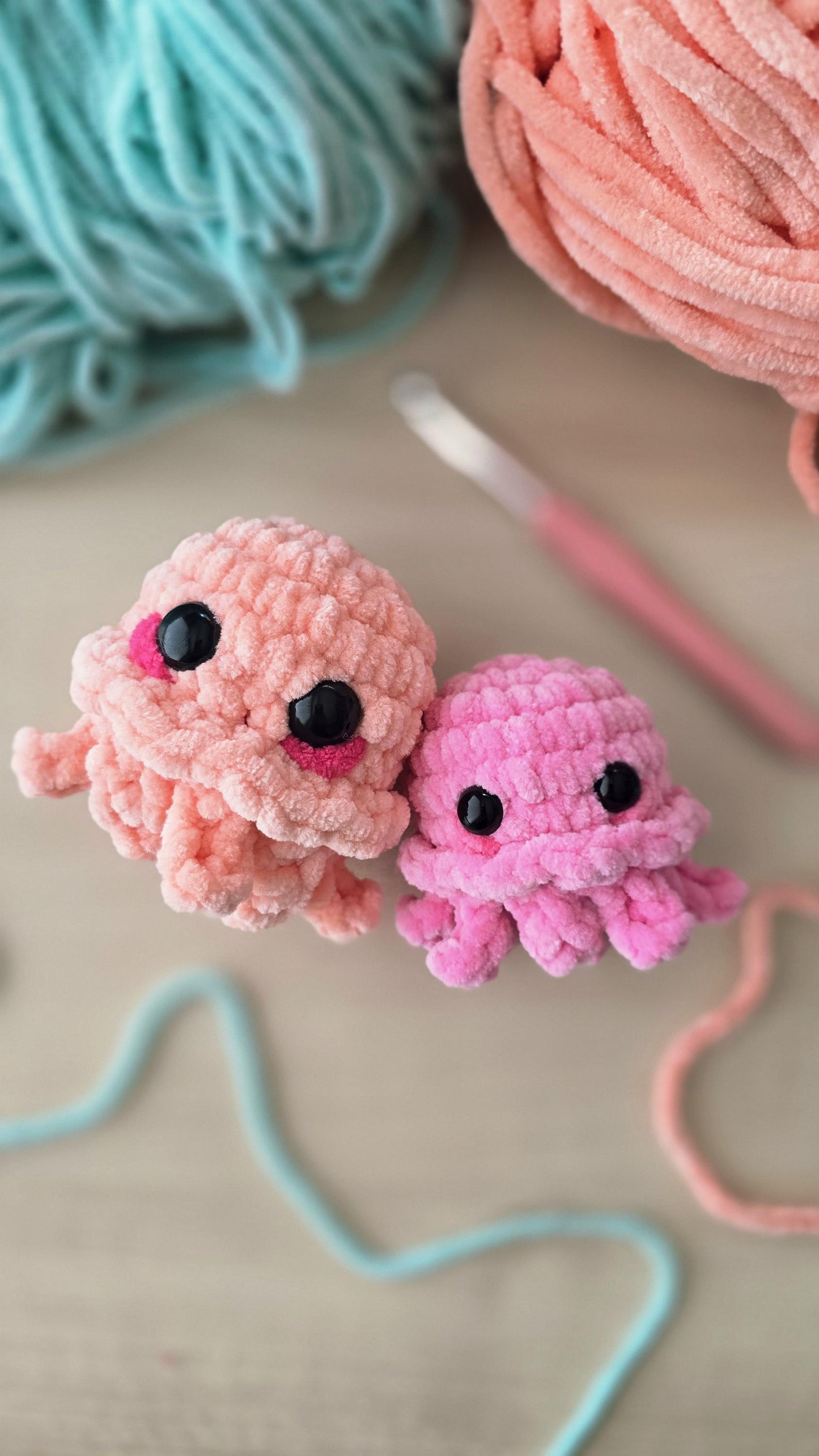 Jellyfish | CROCHET PATTERN | No Sew | Instant Download PDF | Baby Jellyfish | Amigurumi | Ocean Animal Sea Creature