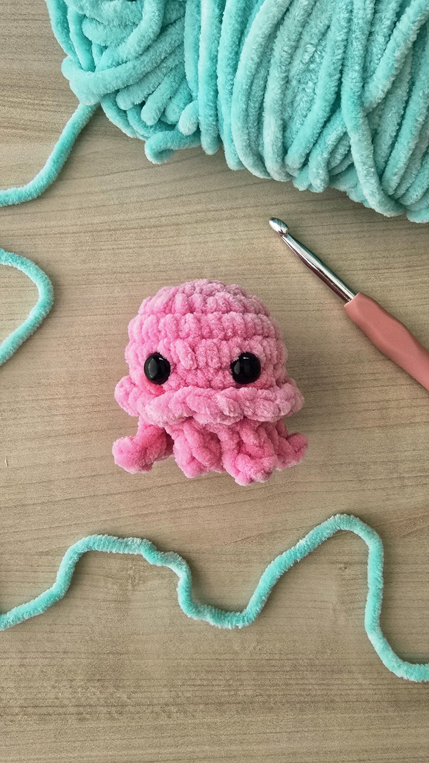 Jellyfish | CROCHET PATTERN | No Sew | Instant Download PDF | Baby Jellyfish | Amigurumi | Ocean Animal Sea Creature