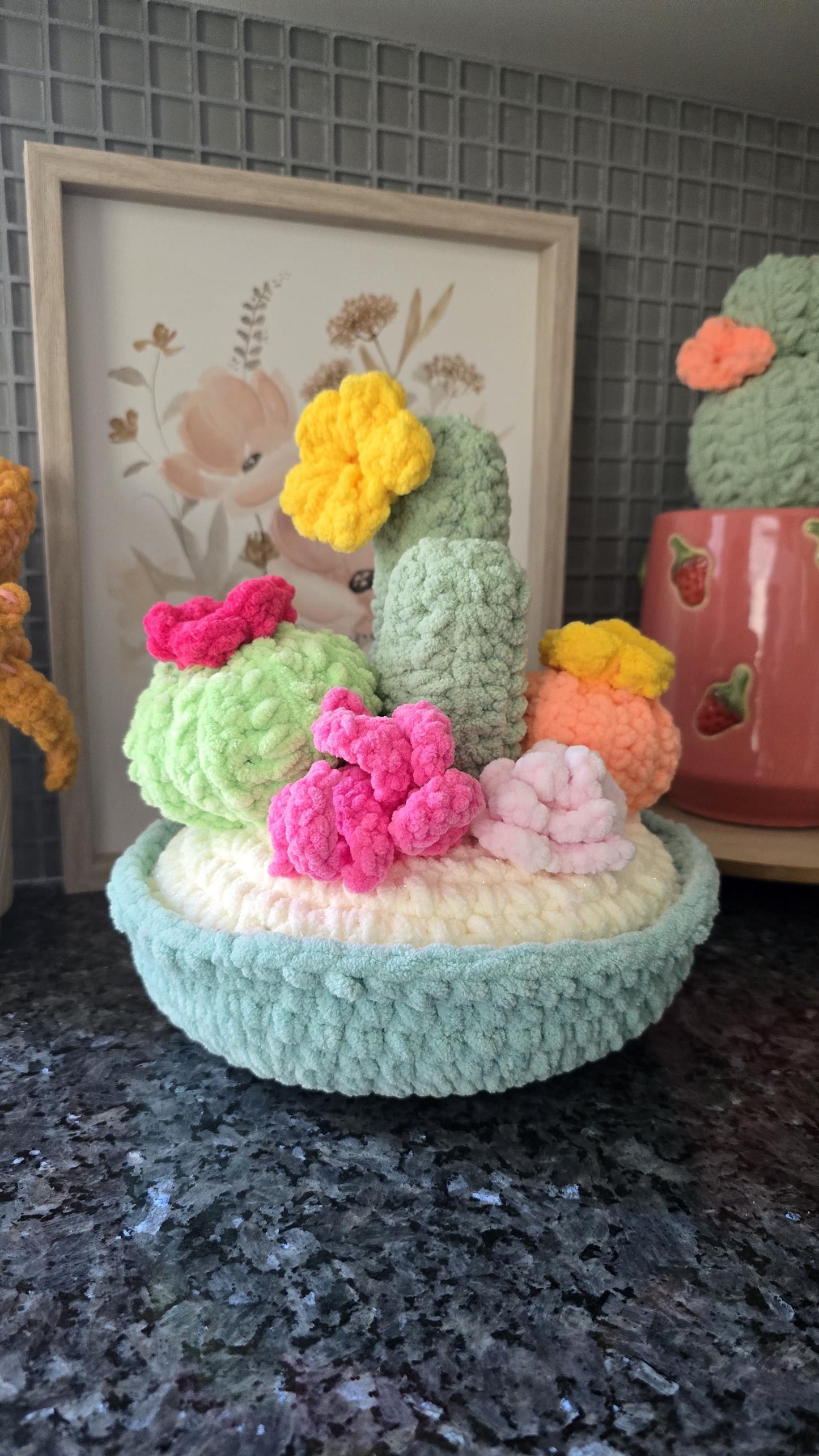 Cactus Garden Crochet Pattern, Low Sew & No Sew, Cactus Plant Bundle, PDF Download, KnotsMerryYarn