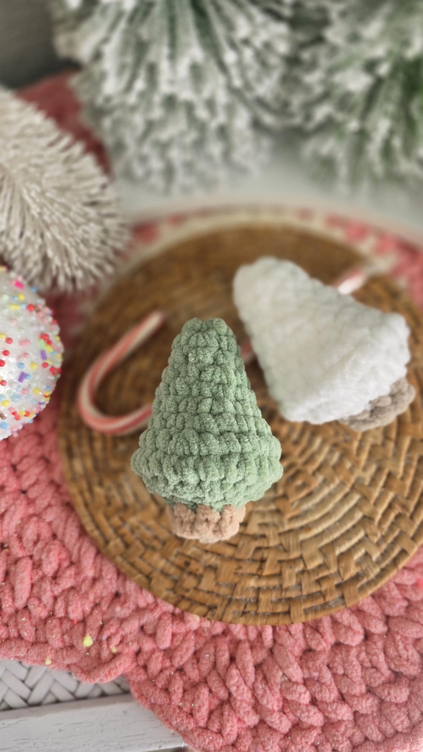 Ghost, Christmas Tree, Ice Cream Cone, and Flower Bouquet Crochet Patterns, Market Makes, No Sew, PDF, Instant download, The 4 Seasons Pack